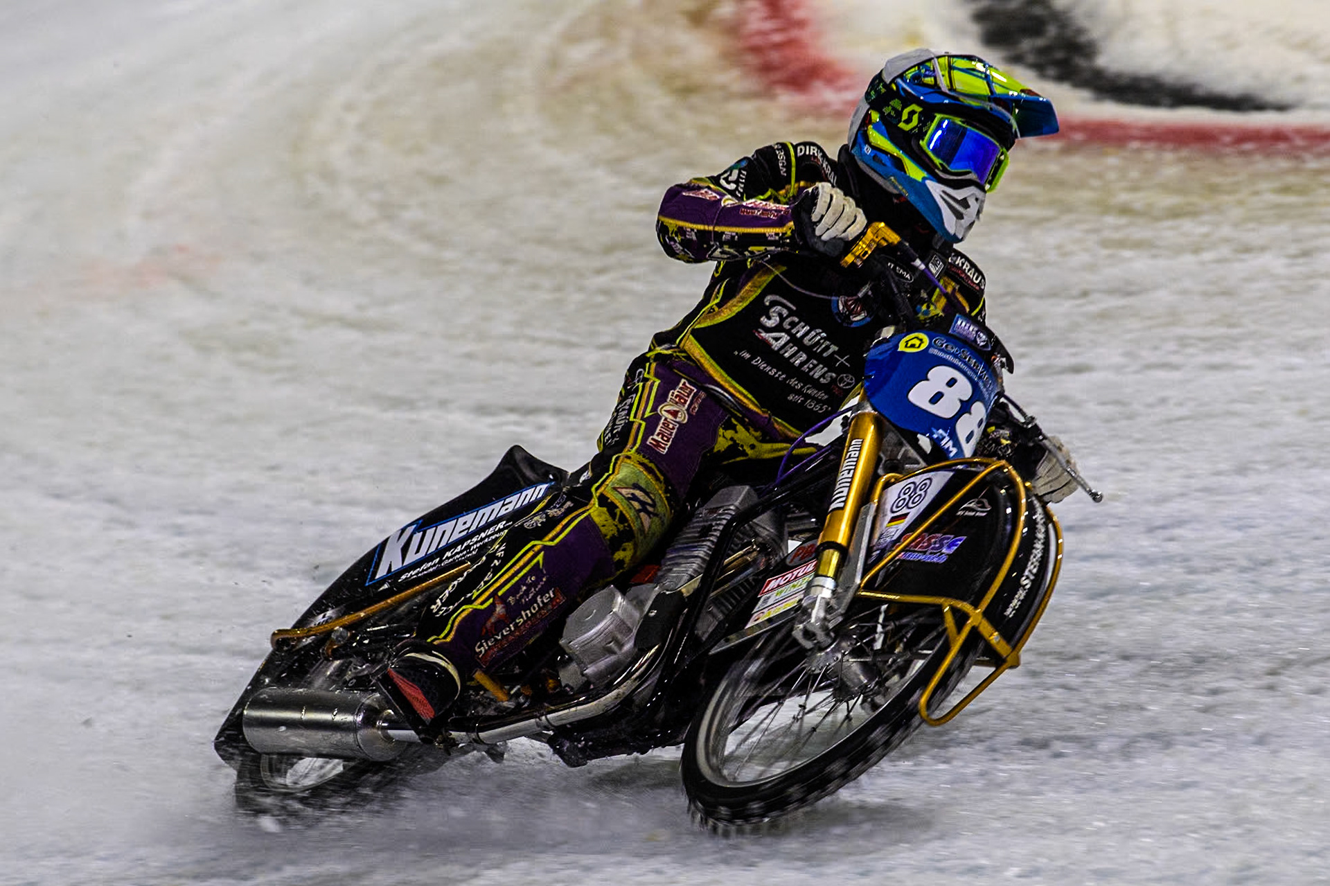 Maximilian Niedermaier of Germany in action during the Roelof Thijs Bokaal at Ice Rink Thialf, Heerenveen, The Netherlands on Friday 5th April 2024. (Photo: Ian Charles | MI News)