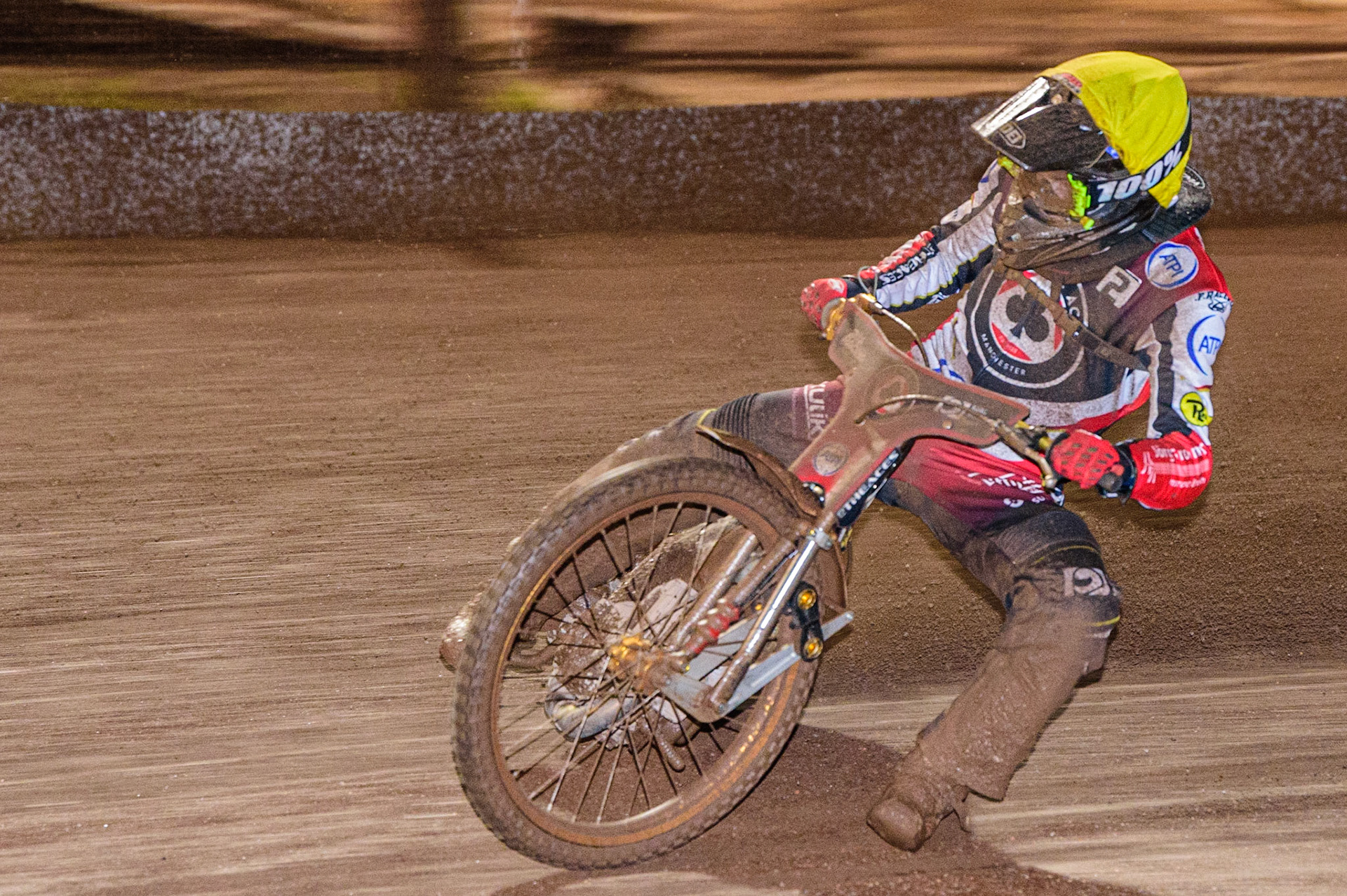 Norick Blodorn  of Belle Vue ‘ATPI’ Aces  during the Sheffield Tigers vs Belle Vue Aces meeting in the SGP Premiership at Owlerton Stadium, Sheffield on Thursday 23rd March 2023. (Photo: Ian Charles | MI News)