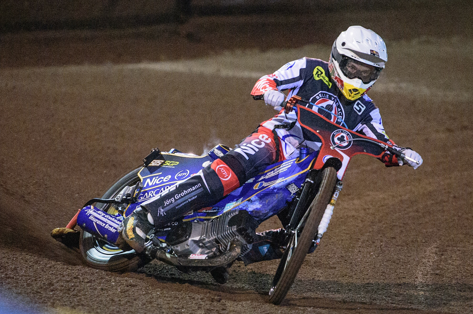 Robert Lambert  in action for Belle Vue ATPI Aces  during the SGB Premiership Grand Final 2nd Leg between Sheffield Tigers and Belle Vue Aces at Owlerton Stadium, Sheffield on Thursday 13th October 2022. (Credit: Ian Charles | MI News)