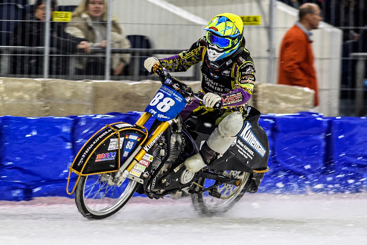 Maximilian Niedermaier of Germany in action during the Roelof Thijs Bokaal at Ice Rink Thialf, Heerenveen, The Netherlands on Friday 5th April 2024. (Photo: Ian Charles | MI News)