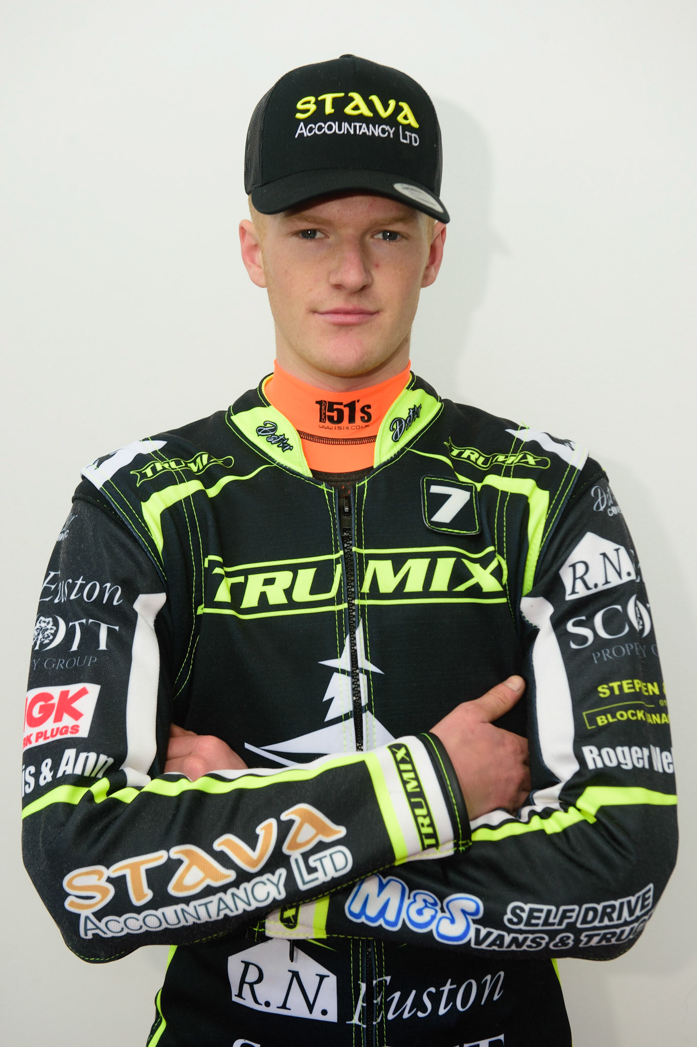 MANCHESTER, UK. APRIL 12TH: Anders Rowe, Ipswich Witches’ Rising Star at the Discovery Networks Eurosport Speedway Season Launch at the National Speedway Stadium, Manchester on Tuesday 12th April 2022 (Credit: Ian Charles | MI News)