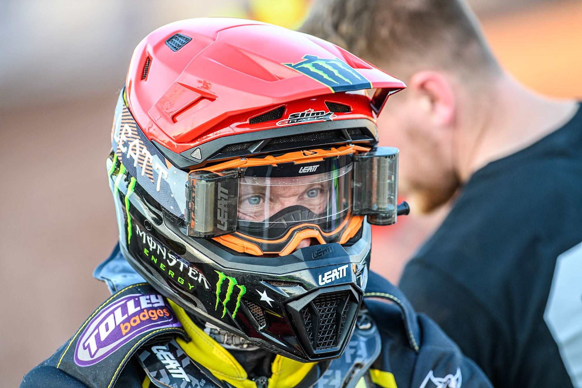 Birmingham Brummies' Freddie Lindgren during the Rowe Motor Oil Premiership match between Birmingham Brummies and Belle Vue Aces at Perry Bar Stadium, Birmingham on Monday 29th July 2024. (Photo: Ian Charles | MI News)
