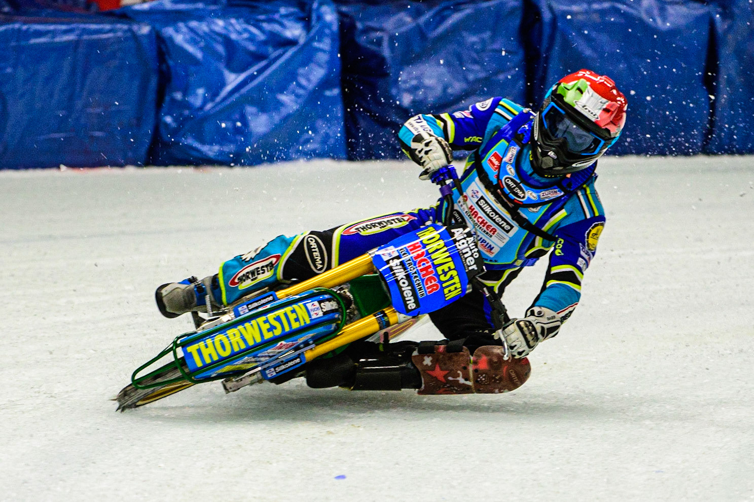 Luca Bauer in action during the Race of Legends at the Max-Aicher-Arena, Inzell on Friday 17th March 2023. (Photo: Ian Charles | MI News)