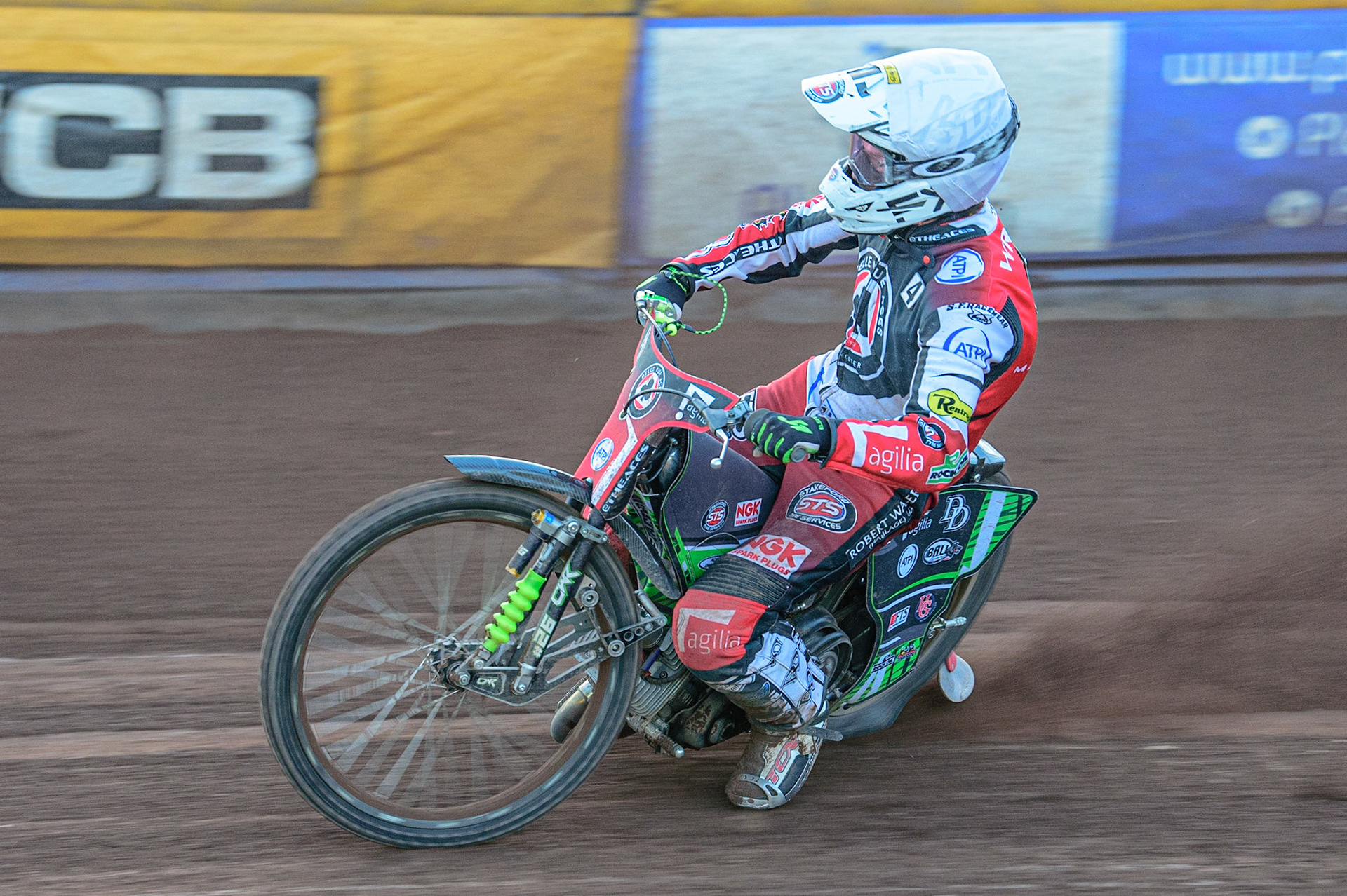 SHEFFIELD, UK. MAY 26TH  Charles Wright  in action  for Belle Vue ATPI Aces  during the SGB Premiership match between Sheffield Tigers and Belle Vue Aces at Owlerton Stadium, Sheffield on Thursday 26th May 2022. (Credit: Ian Charles | MI News)