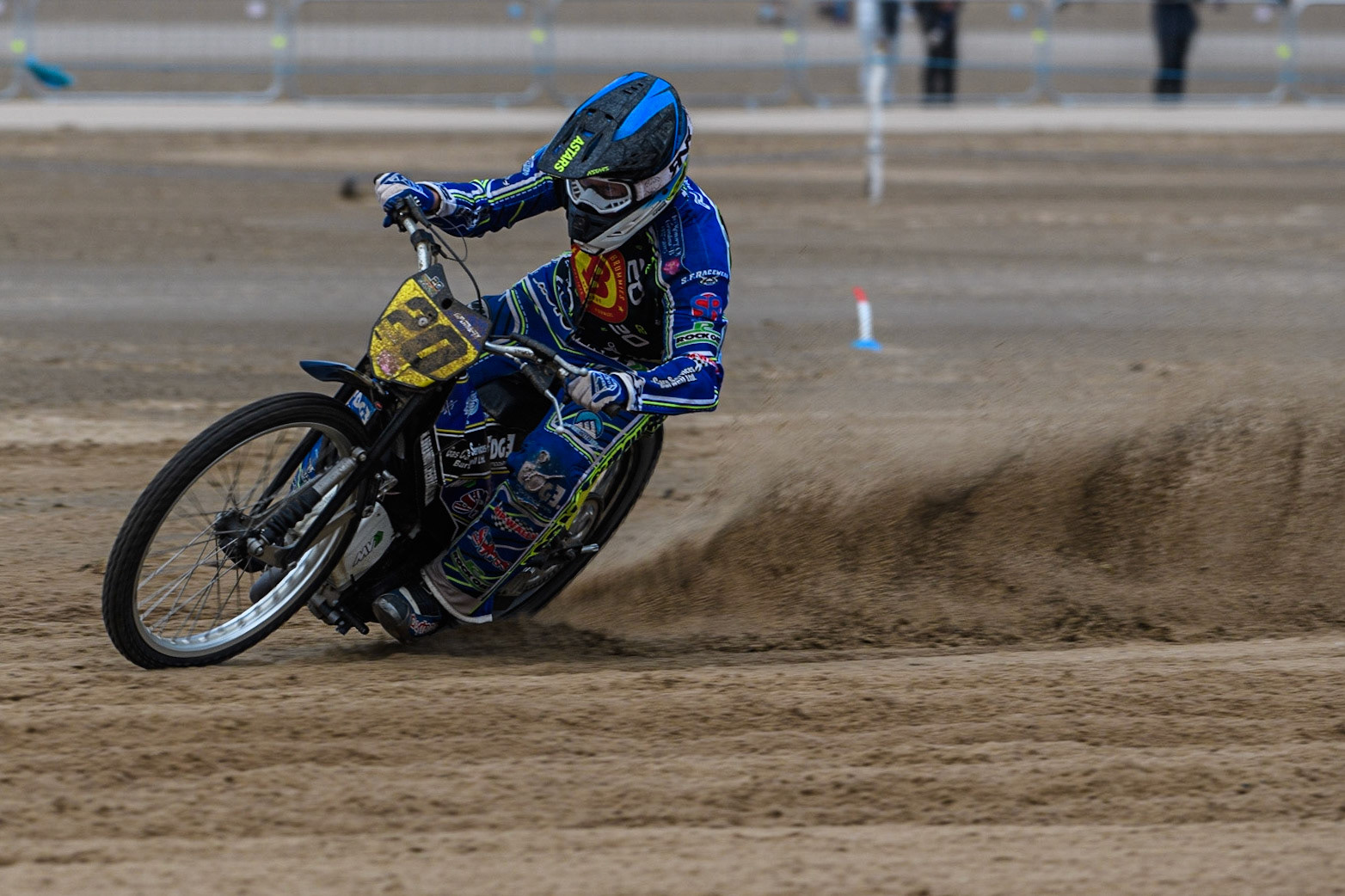 Arran Butcher (20) in action  during the Fylde ACU British Sand Racing Masters Championship at  St Annes on Sea, Lancashire on Sunday 30th July 2023. (Photo: Ian Charles | MI News)