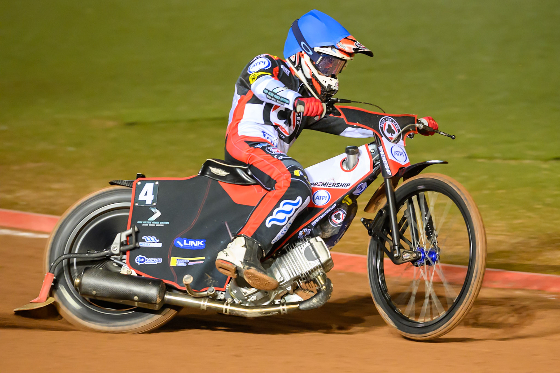Zach Cook of Belle Vue Aces in action during the Rowe Motor Oil Premiership Grand Final 2nd Leg between Belle Vue Aces and Sheffield Tigers at the National Speedway Stadium, Manchester on Friday 16th October 2026. (Photo: Ian Charles | MI News)
