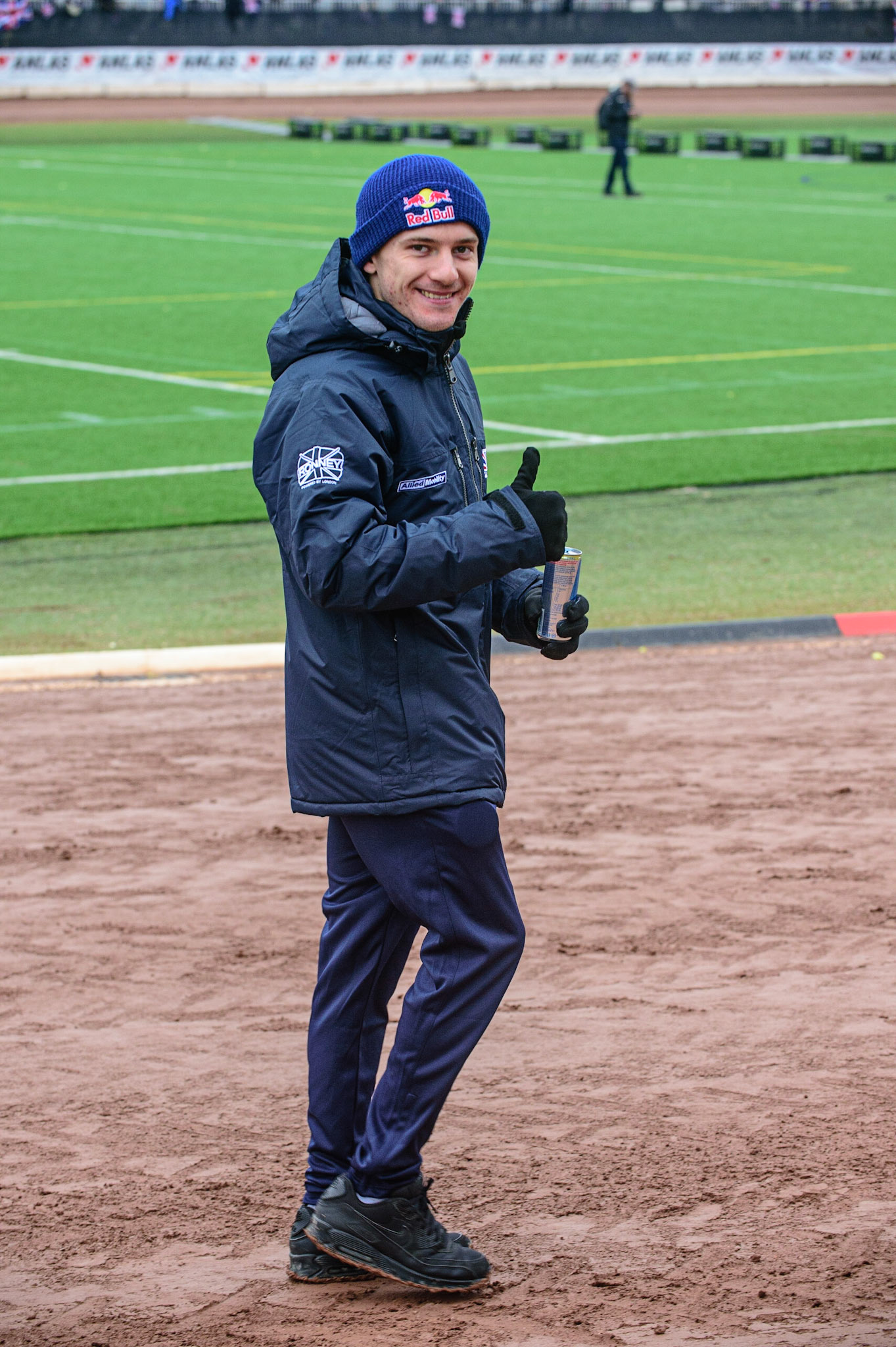 MANCHESTER, UK. OCT 17TH Robert Lambert of Great Britain on his pre meeting track walk during the Monster Energy FIM Speedway of Nations at the National Speedway Stadium, Manchester on Sunday  17th October 2021. (Credit: Ian Charles | MI News)