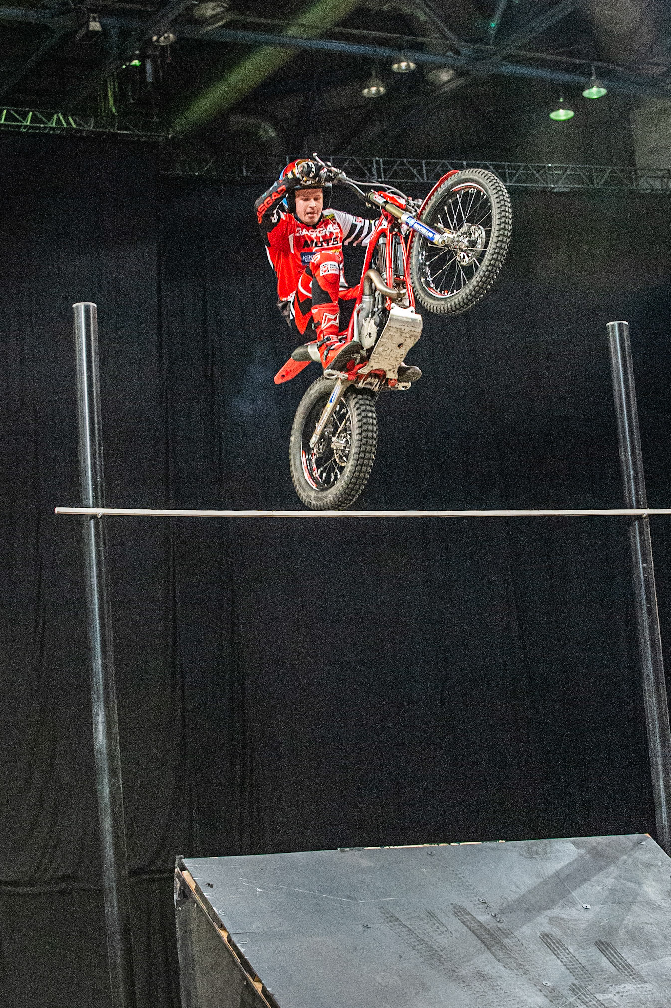 SHEFFIELD, ENGLAND  - DECEMBER 28TH  Jack Price, UK (GasGas) on the high jump  during the 25th Anniversary Sheffield Indoor Trial at the FlyDSA Arena, Sheffield on Saturday 28th December 2019. (Credit: Ian Charles | MI News)