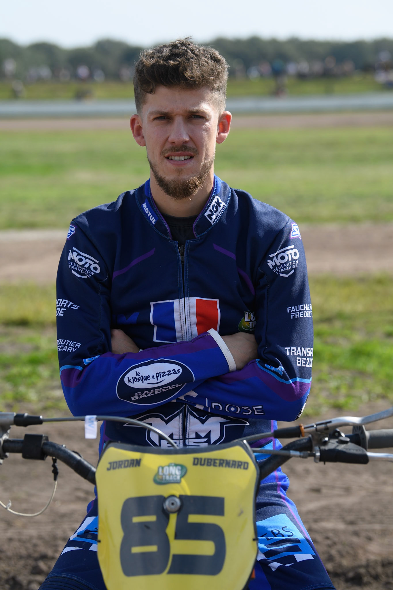 Jordan Dubernard (85) of France during the FIM Long Track World Championship Final 5 at the Speed Centre Roden, Roden, Netherlands on Sunday 22nd September 2024. (Photo: Ian Charles | MI News)