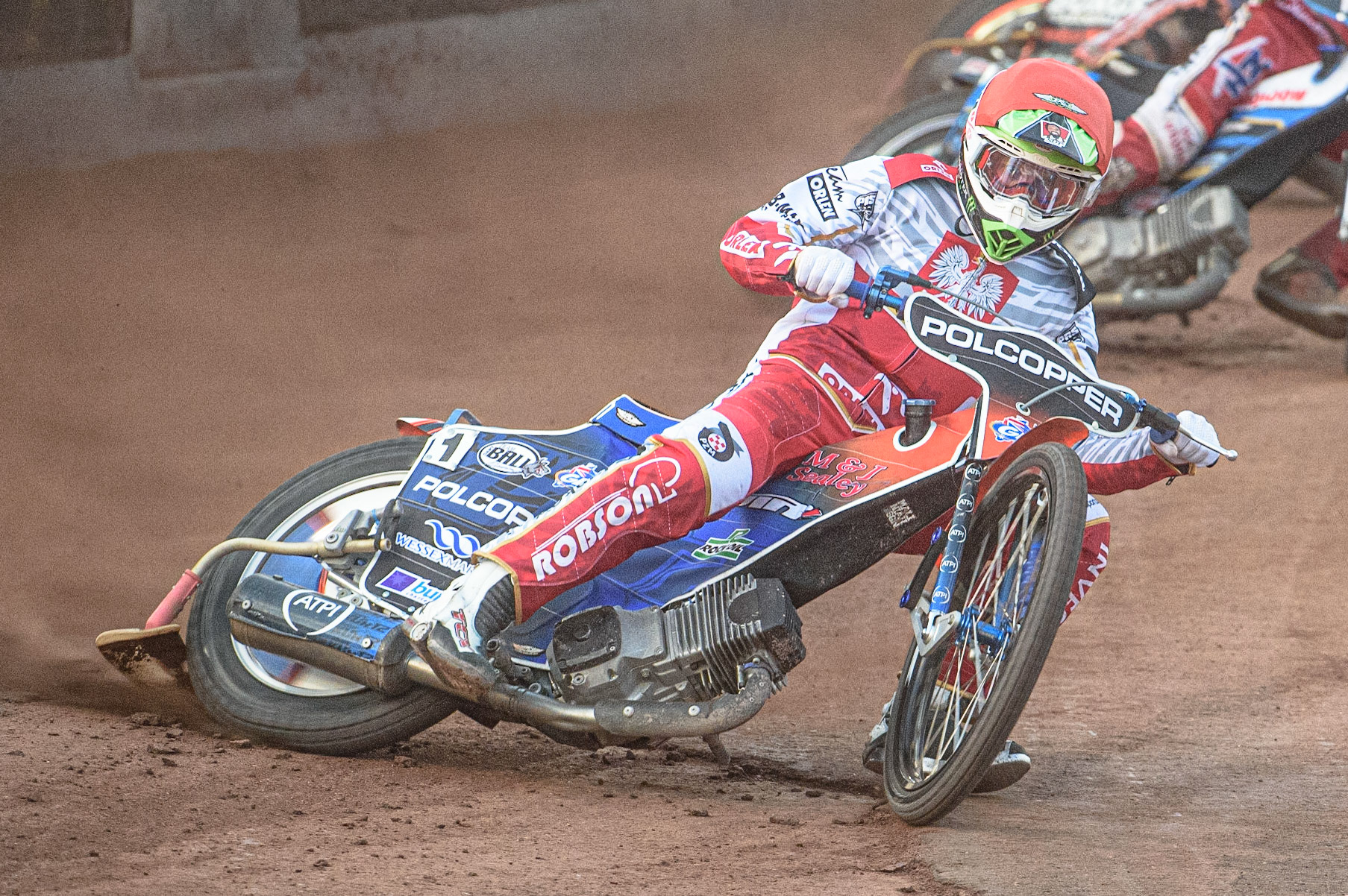 GLASGOW, UK. JUNE 19TH.  Tobiasz Musielak (Poland) in action  during the FIM Speedway Grand Prix Qualifying Round at the Peugeot Ashfield Stadium, Glasgow on Saturday 19th June 2021. (Credit: Ian Charles | MI News)