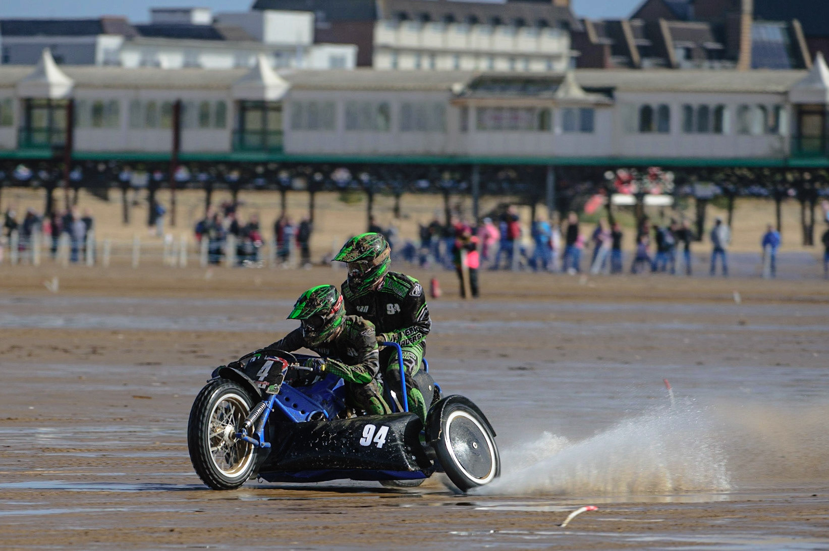 Billy Winterburn &amp; Ryan Wharton (94) during the Fylde ACU British Sand Racing Masters Championship on  Sunday 2nd October 2022. (Credit: Ian Charles | MI News)