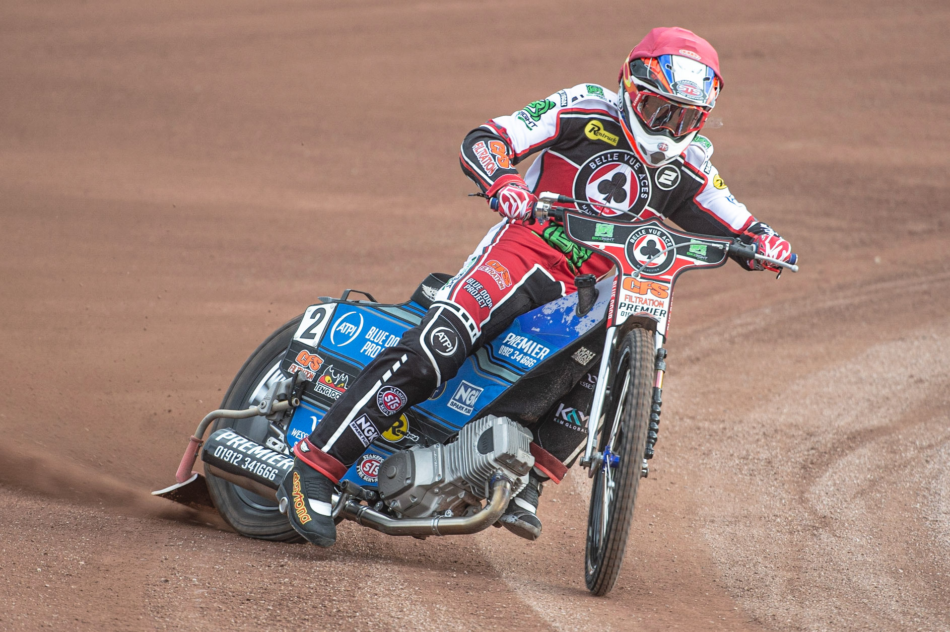 MANCHESTER, ENGLAND  - March 12 Steve Worrall of Belle Vue Aces in action    during The Belle Vue Speedway Media Day, at The National Speedway Stadium, Manchester, on Thursday 12 March 2020. (Credit: Ian Charles | MI News)