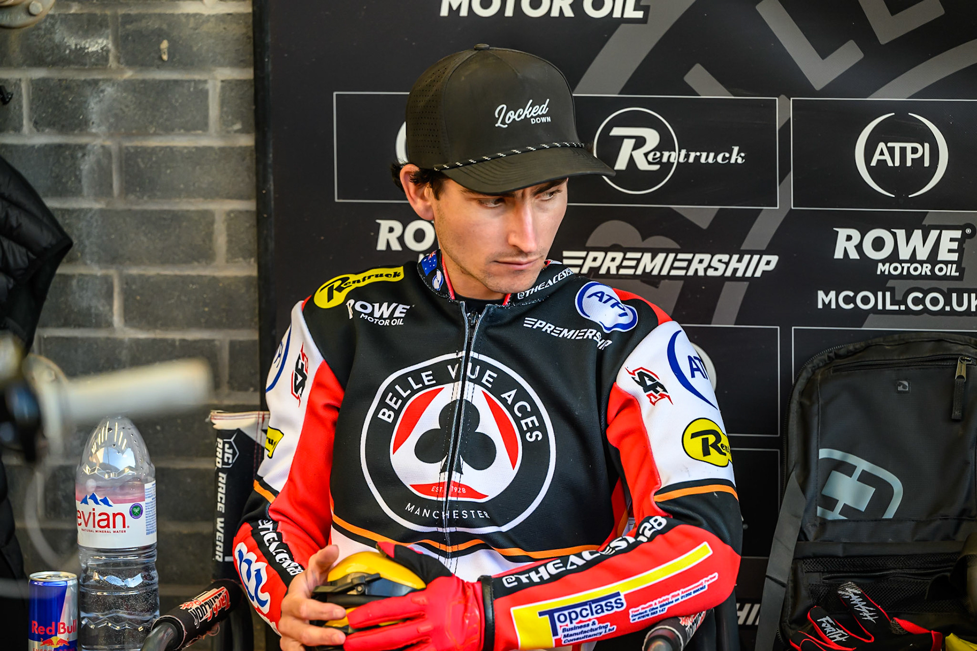 Zach Cook of Belle Vue Aces during the Rowe Motor Oil Premiership Play Off Semi Final 1 (1st Leg)  between Belle Vue Aces and Ipswich Witches at the National Speedway Stadium, Manchester on Monday 8th September 2025. (Photo: Ian Charles | MI News)