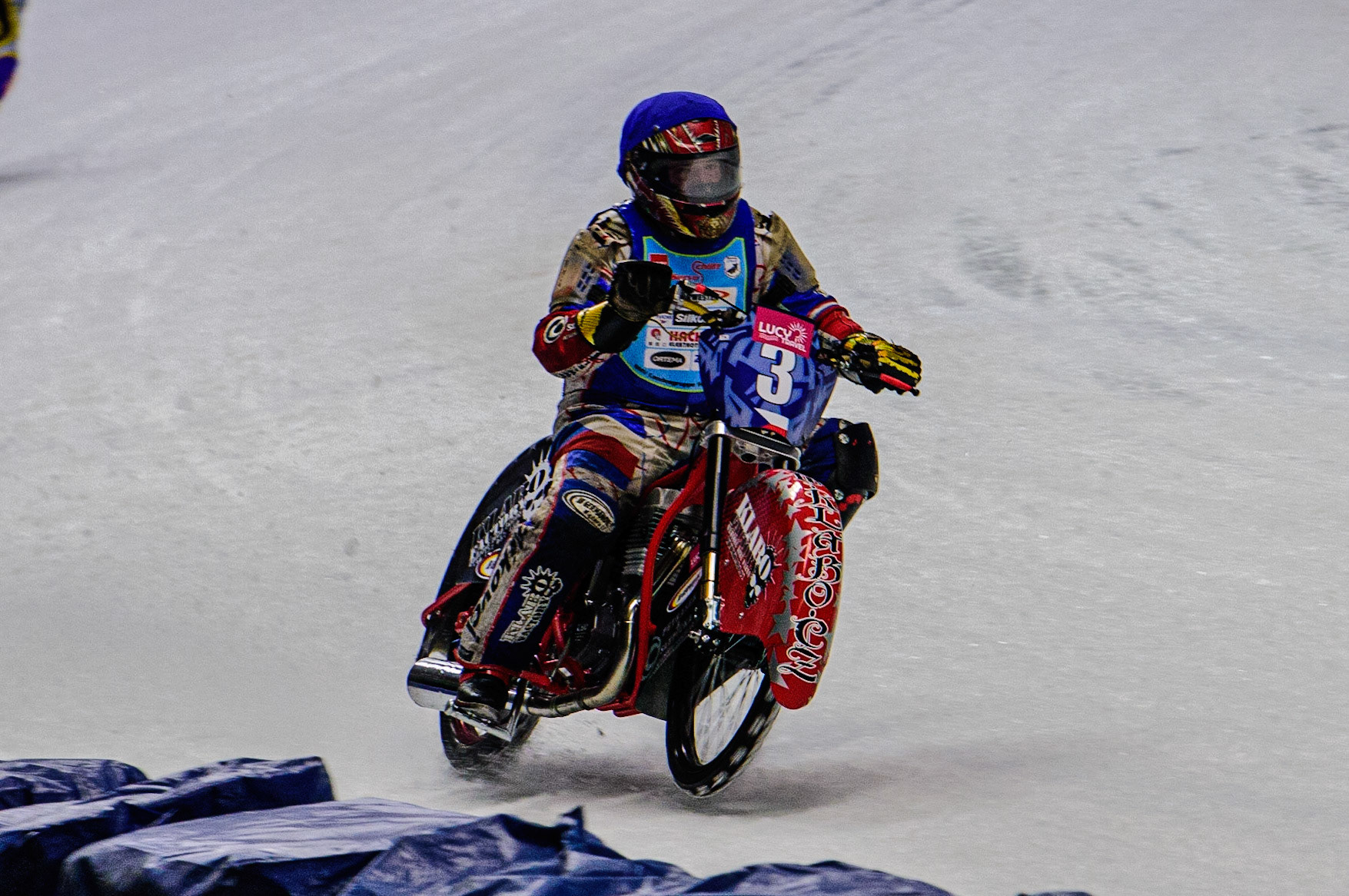 Antonin Klatovsky in action  during the Race of Legends at the Max-Aicher-Arena, Inzell on Friday 17th March 2023. (Photo: Ian Charles | MI News)