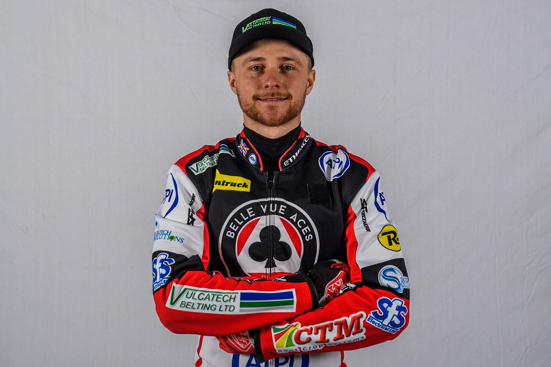 Belle Vue Aces' rider Connor Mountain during the Belle Vue Aces Media Day at the National Speedway Stadium, Manchester on Monday 11th March 2024. (Photo: Ian Charles | MI News)
