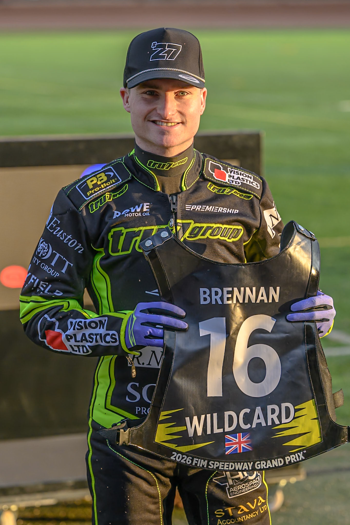 Tom Brennan of Ipswich Witches  is nominated as the GP Wildcard for both Manchester Grand Prix in June during the Rowe Motor Oil Premiership match between Belle Vue Aces and Ipswich Witches at the National Speedway Stadium, Manchester on Monday 20th April 2026. (Photo: Ian Charles | MI News)