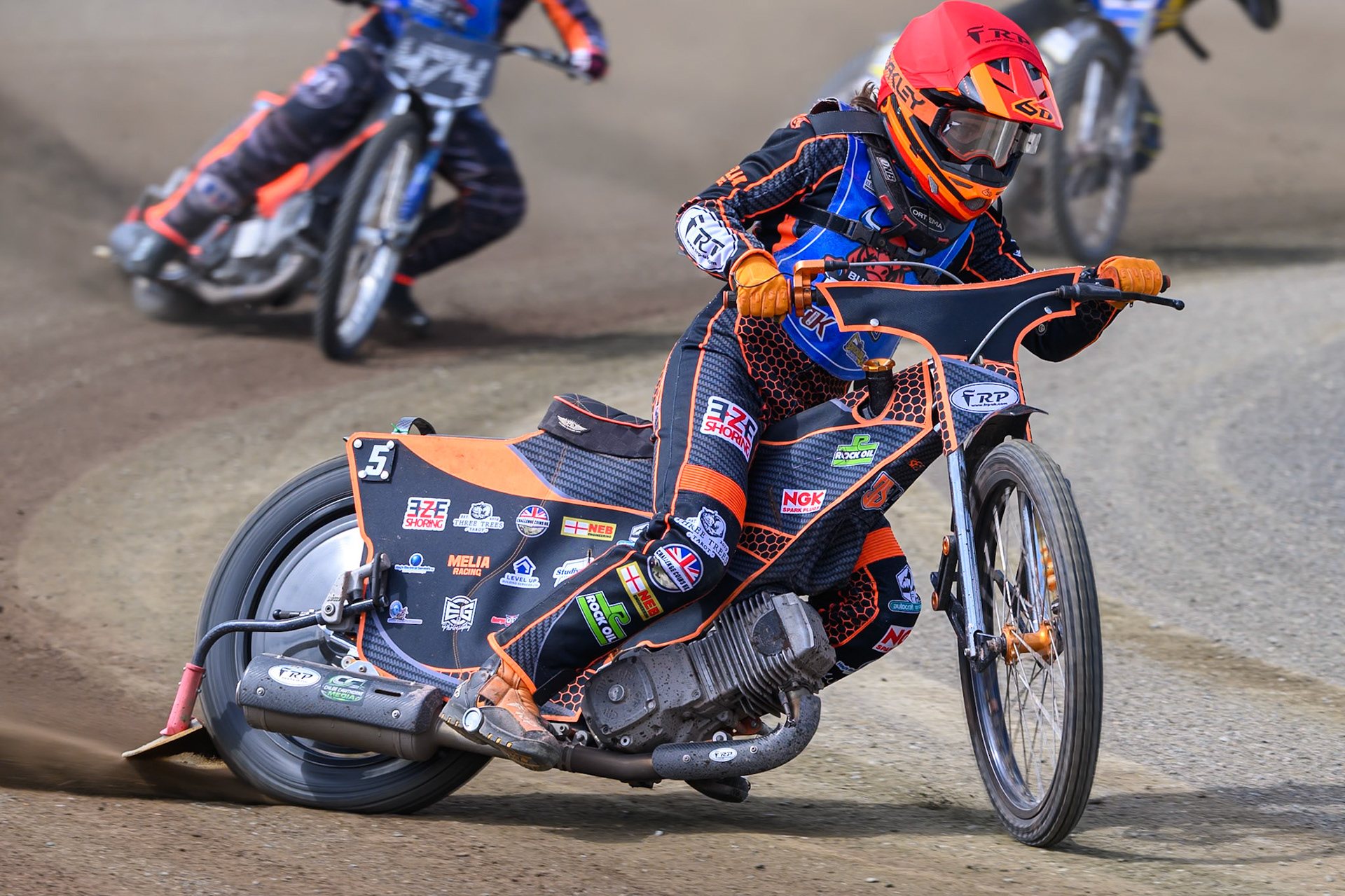 Jack Smith of Buxton Bulls in action during the WSRA National Development League match between Buxton Bulls and Edinburgh Monarchs Academy at Hi-Edge Speedway, Buxton on Sunday 14th June 2026. (Photo: Ian Charles | MI News)