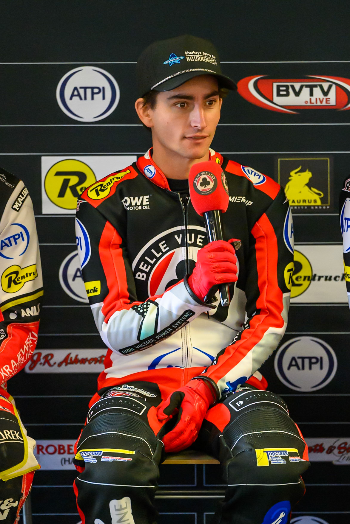 Zach Cook of Belle Vue Aces at the Press Conference during the Belle Vue Aces Media Day at the National Speedway Stadium, Manchester on Wednesday 11th March 2026. (Photo: Ian Charles | MI News)