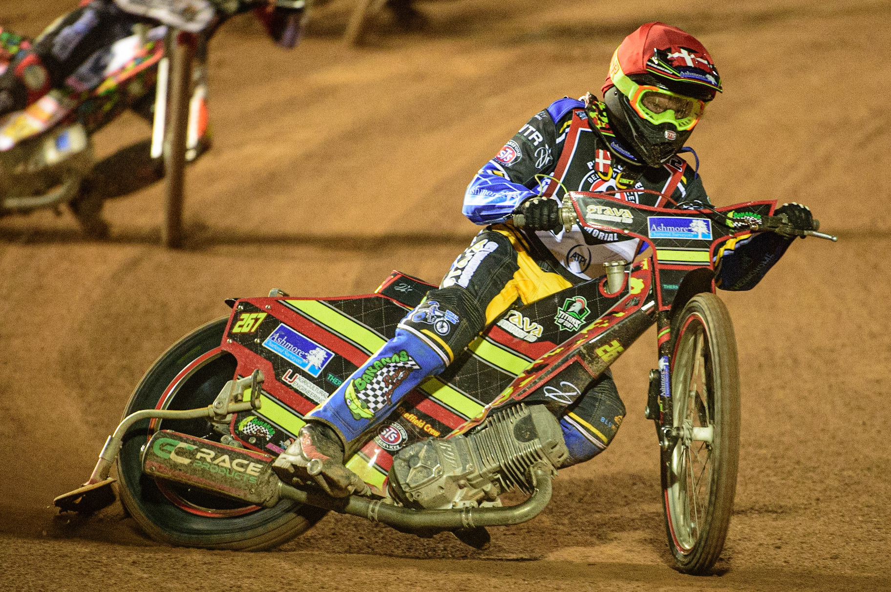 MANCHESTER, UK. MAR 21ST. Michael Palm-Toft in action  during the ATPI Peter Craven Memorial Trophy at the National Speedway Stadium, Manchester on Monday 21st March 2022. (Credit: Ian Charles | MI News)