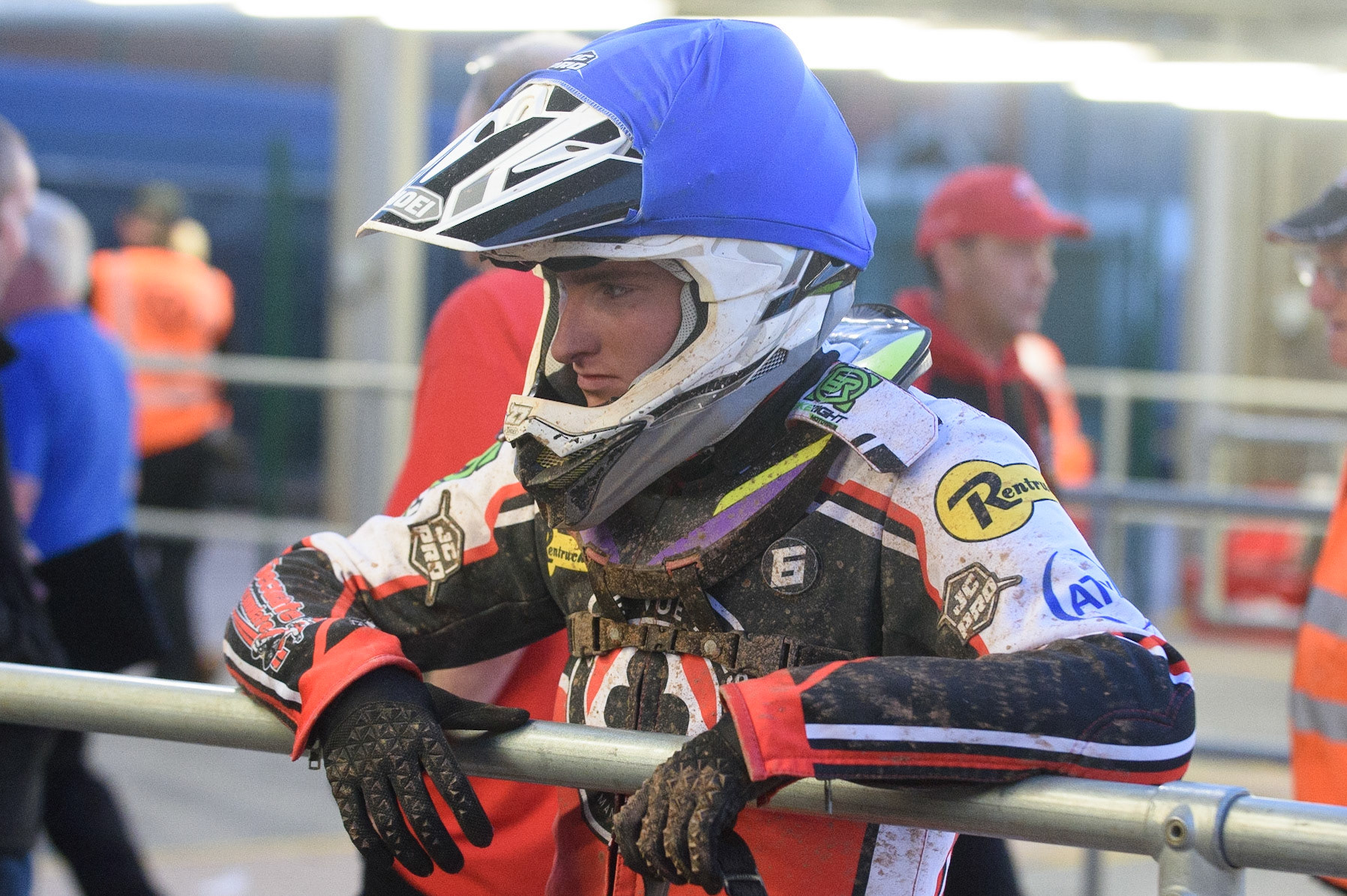 MANCHESTER, UK. AUG 9TH  Tom Brennan  waits to go out during the SGB Premiership match between Belle Vue Aces and Peterborough at the National Speedway Stadium, Manchester on Monday 9th August 2021. (Credit: Ian Charles | MI News)