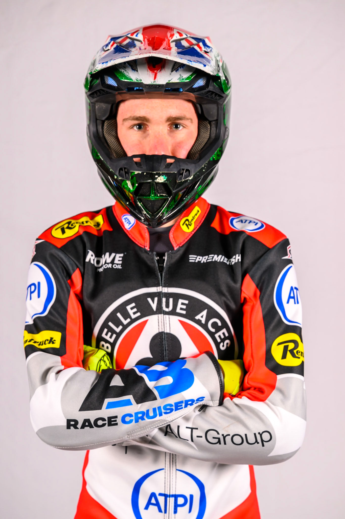 Will Cairns, Rising Star Rider of Belle Vue Aces during the Belle Vue Aces Media Day at the National Speedway Stadium, Manchester on Wednesday 11th March 2026. (Photo: Ian Charles | MI News)