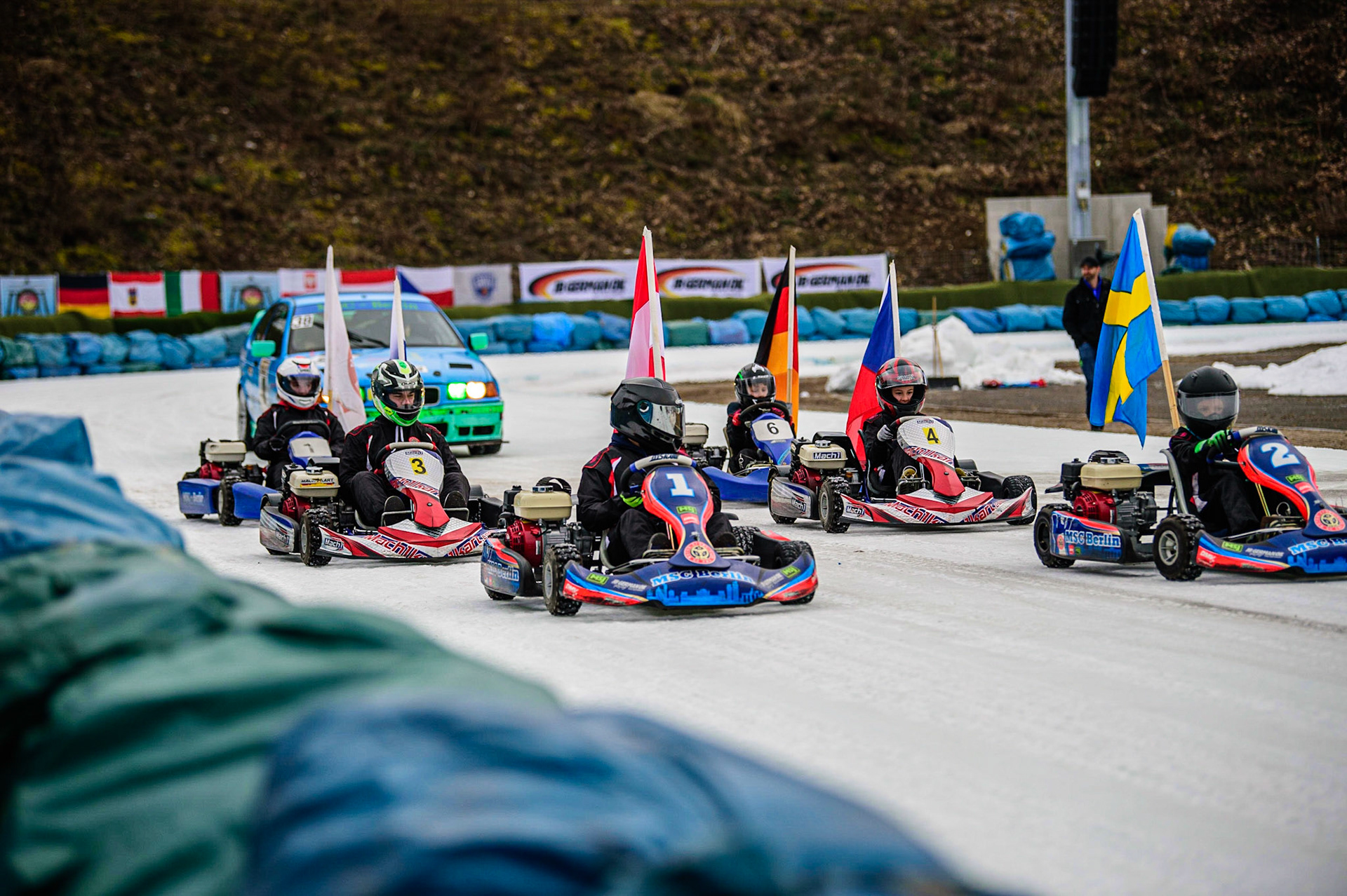 Before the meeting the organisers showed off some of their other motorsport vehicles during the German Individual Ice Speedway Championship at Horst-Dohm-Eisstadion, Berlin on Friday 3rd March 2023. (Photo: Ian Charles | MI News)