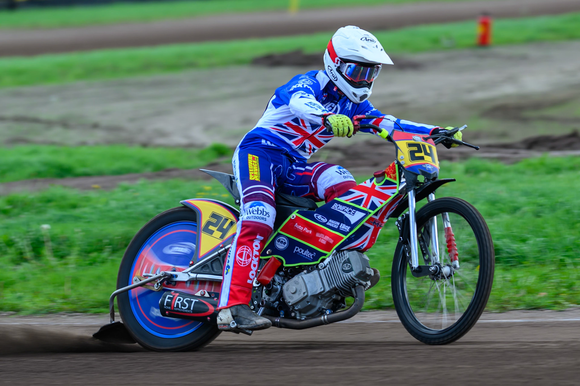 Jake Mulford (24) of Great Britain during practice for  the FIM Long Track of Nations 2026 at the Speed Centre Roden in the Netherlands on Sunday 20th September 2026. (Photo: Ian Charles | MI News)