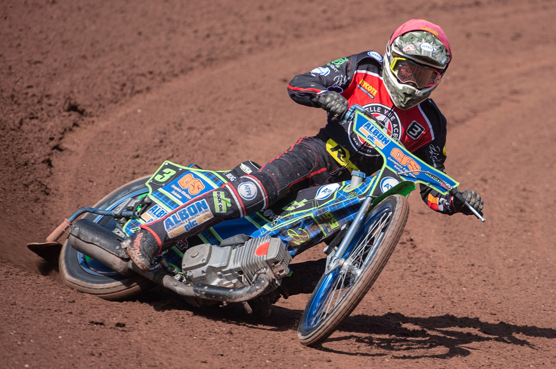Photo: Ian Charles

Dan Bewley  on his way to breaking the Belle Vue track record

Belle Vue Aces v Kings Lynn Stars, British Speedway Premiership, Belle Vue National Speedway Stadium, Manchester, Monday 26  August  2019