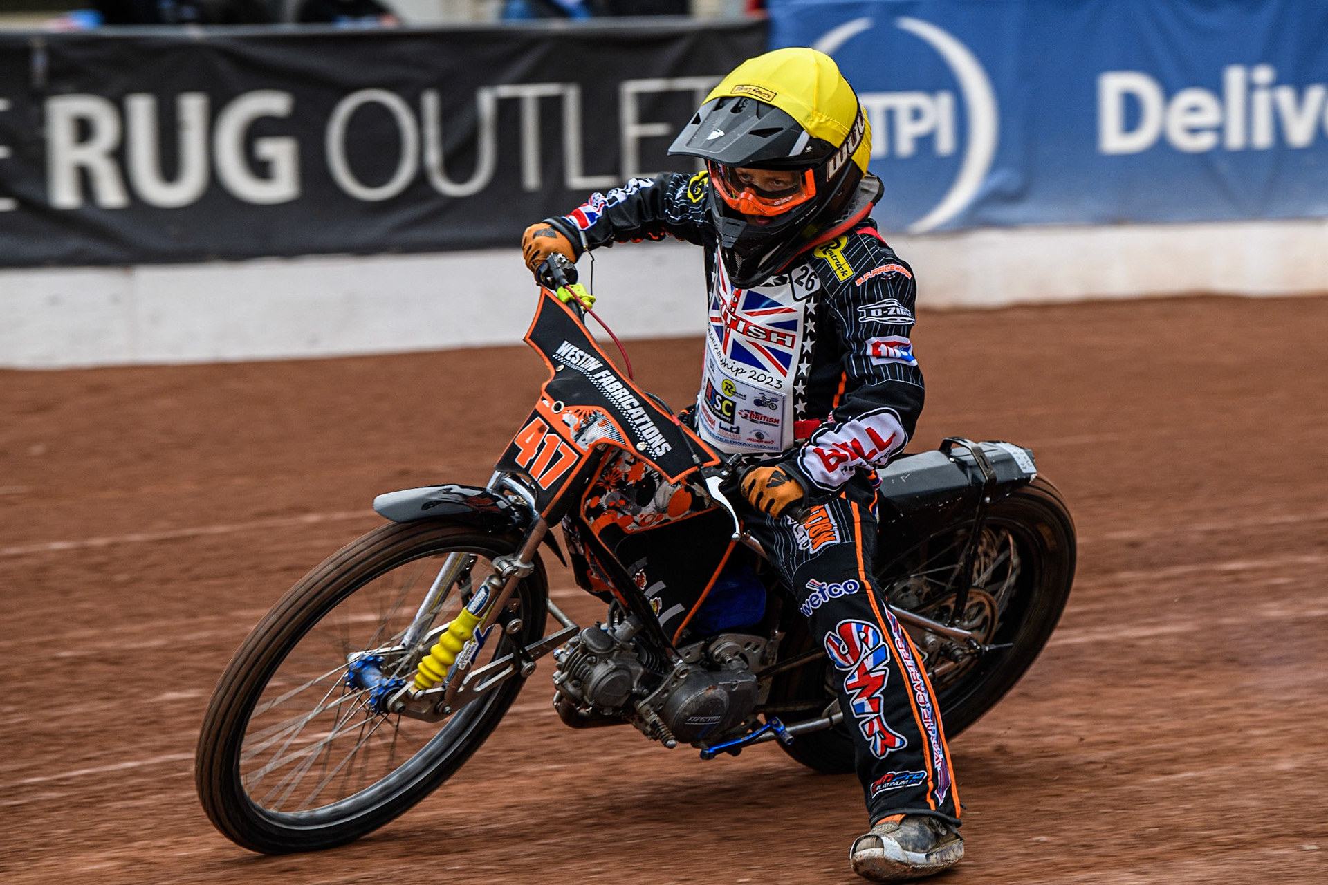 Reuban Marsh in action  during the British Youth Championships at the National Speedway Stadium, Manchester on Friday 12th May 2023. (Photo: Ian Charles | MI News)