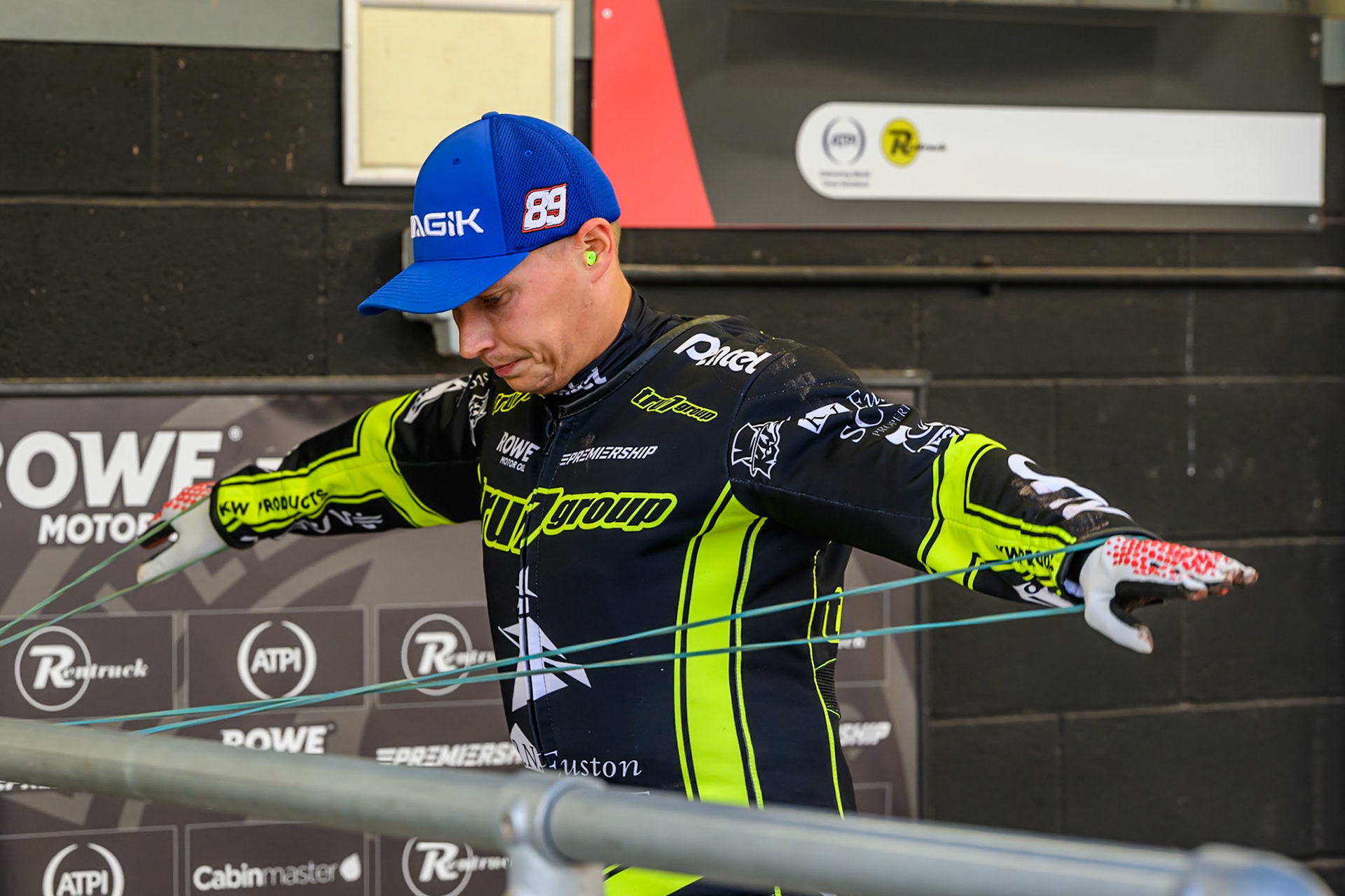 Emil Sayfutdinov of Ipswich Witches warms up during the Rowe Motor Oil Premiership match between Belle Vue Aces and Ipswich Witches at the National Speedway Stadium, Manchester on Monday 4th August 2025. (Photo: Ian Charles | MI News)