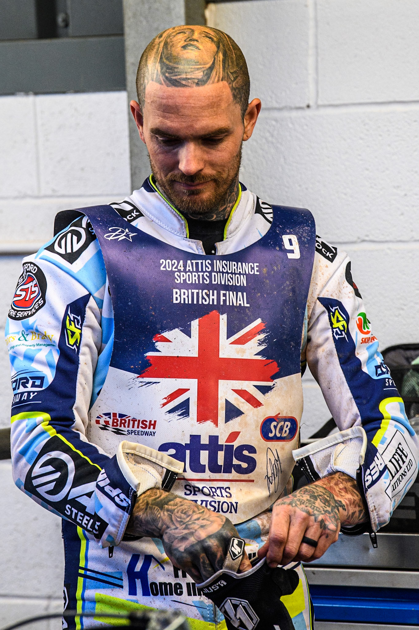 Lewis Kerr during the Attis Insurance Sports Division British Speedway Championship Final at the National Speedway Stadium, Manchester on Saturday 8th June 2024. (Photo: Ian Charles | MI News)