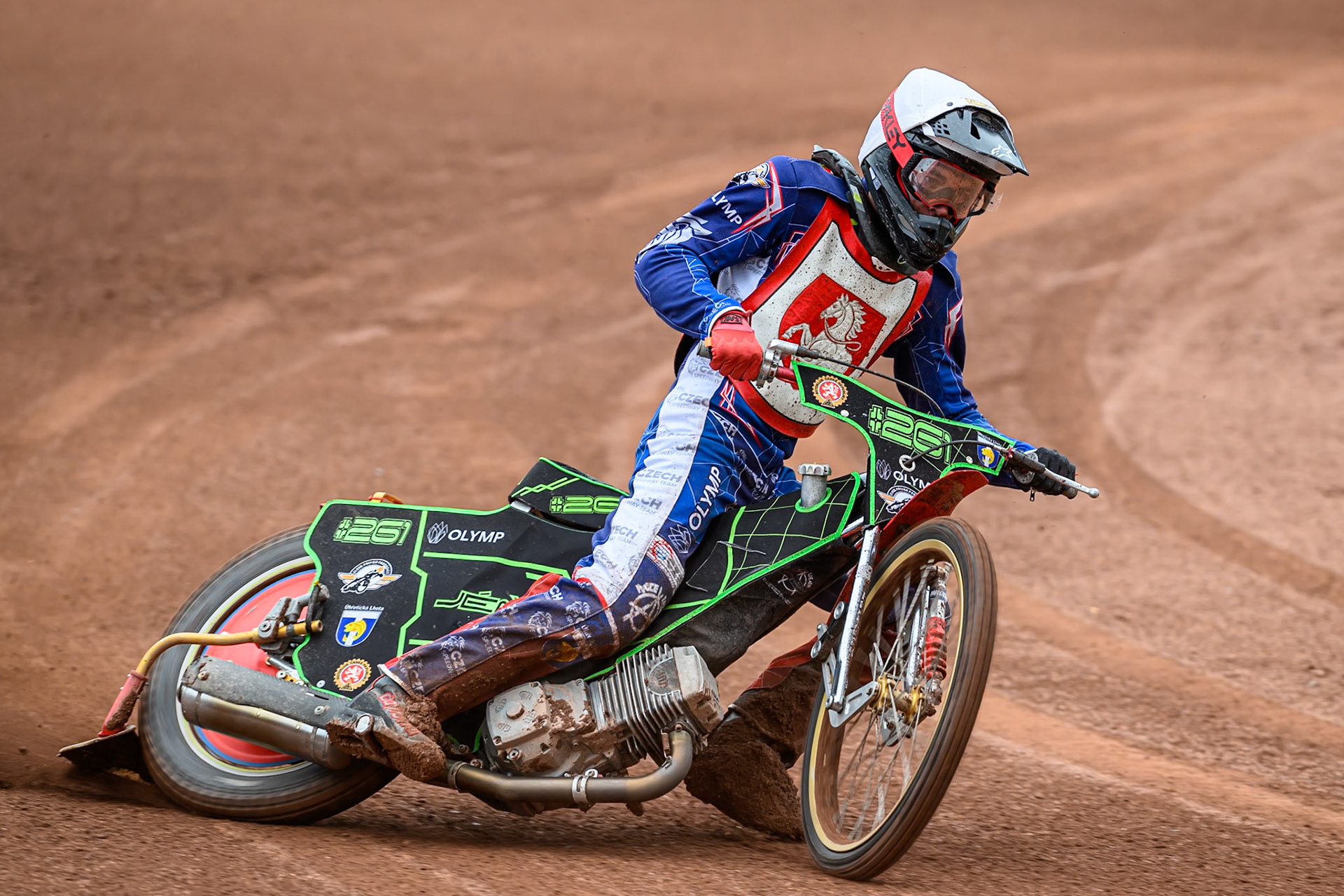 Jan Jenicek of Czechia in action during the FIM SGP2 Qualifying Round at the Peugeot Ashfield Stadium in Glasgow on Saturday 24th May 2025. (Photo: Ian Charles | MI News)