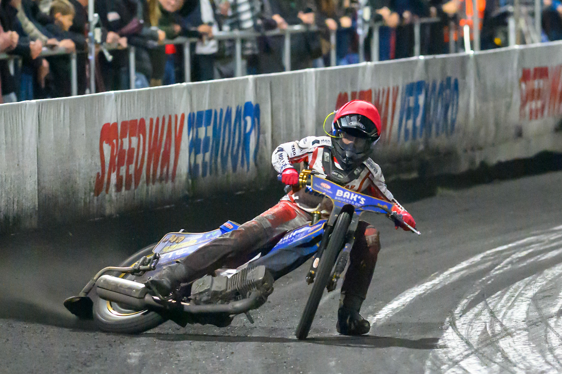 Jacob D. Jensen of Denmark in action during the Gouden KENNY Helm at Speedway Veenoord, Veenoord in the Netherlands on Saturday 19th September 2026. (Photo: Ian Charles | MI News)