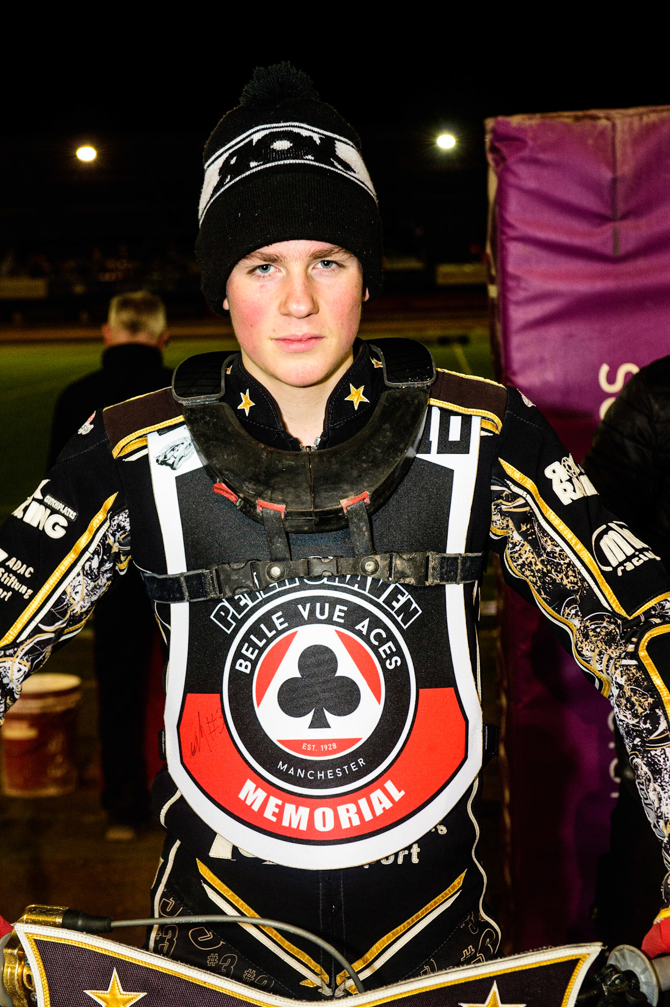 MANCHESTER, UK. OCT 23RD  Nick Blödorn  during the Peter Craven Memorial Trophy event at the National Speedway Stadium, Manchester on Saturday 23rd October 2021. (Credit: Ian Charles | MI News)