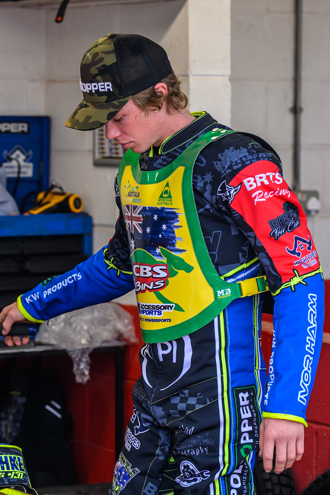 Tate Zischke of Australia during the FIM SGP2 Qualifying Round at the Peugeot Ashfield Stadium in Glasgow on Saturday 24th May 2025. (Photo: Ian Charles | MI News)