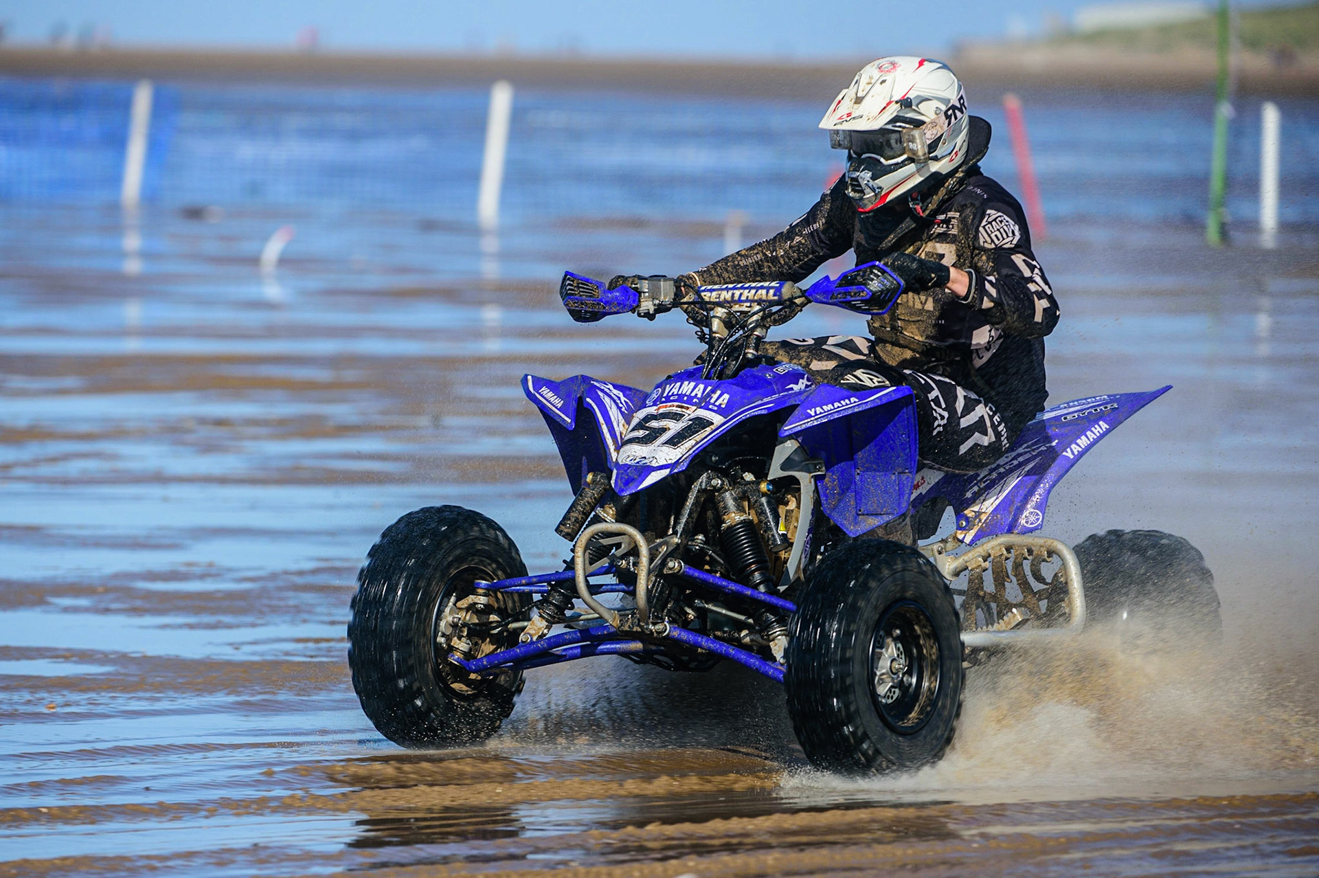 Lance Hoadley (51) in action  during the Fylde ACU British Sand Racing Masters Championship on  Sunday 2nd October 2022. (Credit: Ian Charles | MI News)