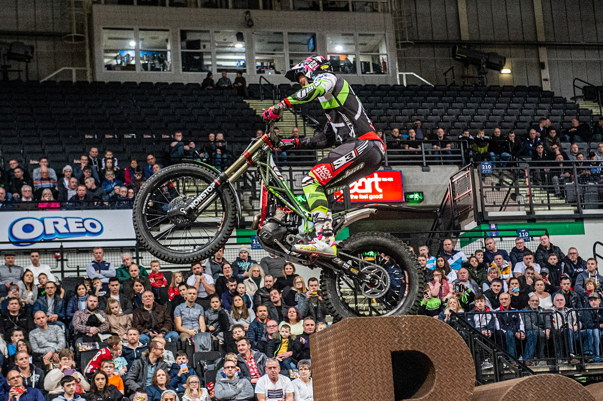SHEFFIELD, ENGLAND  - DECEMBER 28TH  Jamie Busto, Spain (Vertigo) on section 4  during the 25th Anniversary Sheffield Indoor Trial at the FlyDSA Arena, Sheffield on Saturday 28th December 2019. (Credit: Ian Charles | MI News)