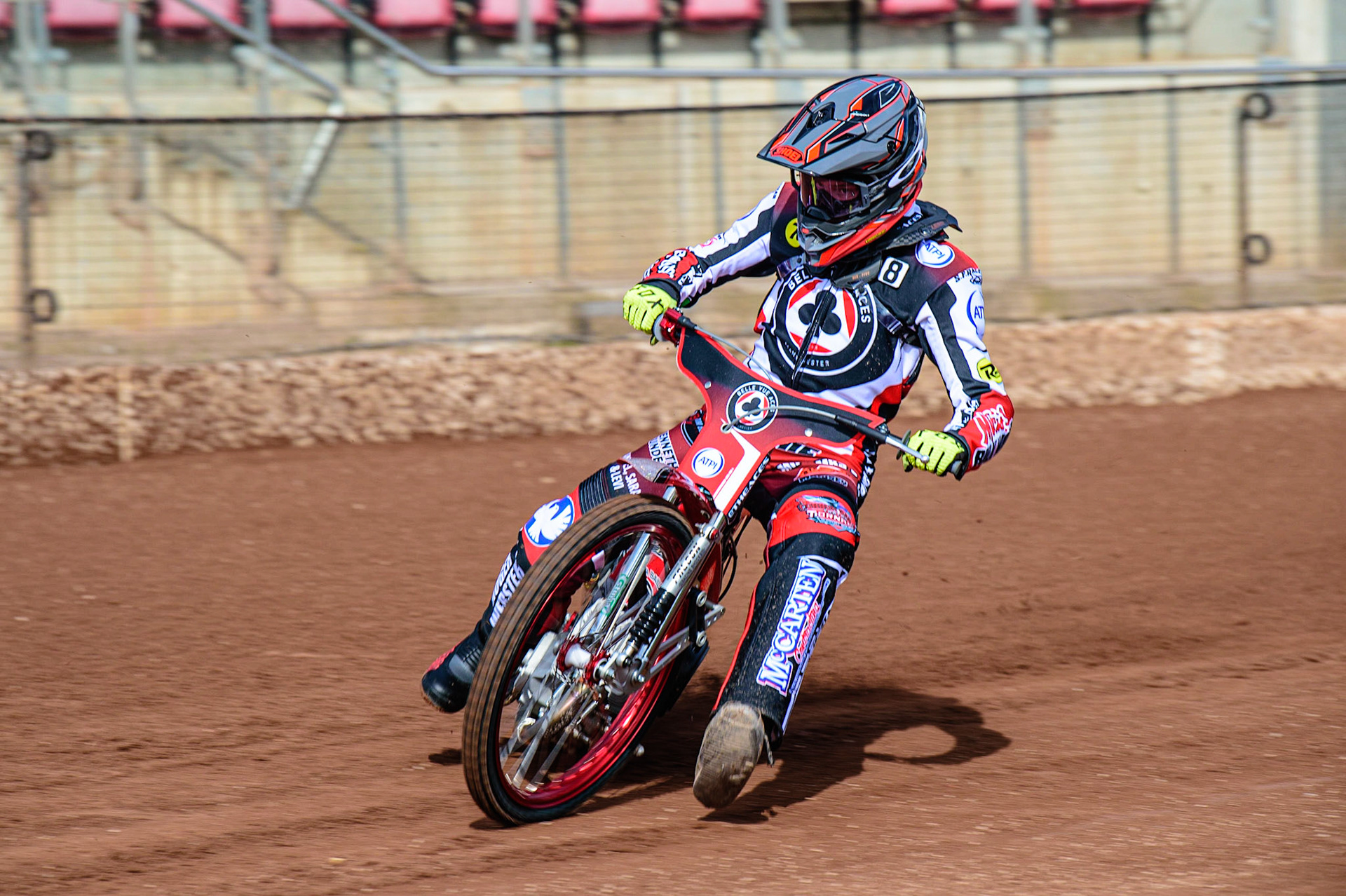MANCHESTER, UK. MAR 14TH Connor Bailey in action during the Belle Vue Speedway Media Day at the National Speedway Stadium, Manchester on Monday 14th March 2022. (Credit: Ian Charles | MI News)