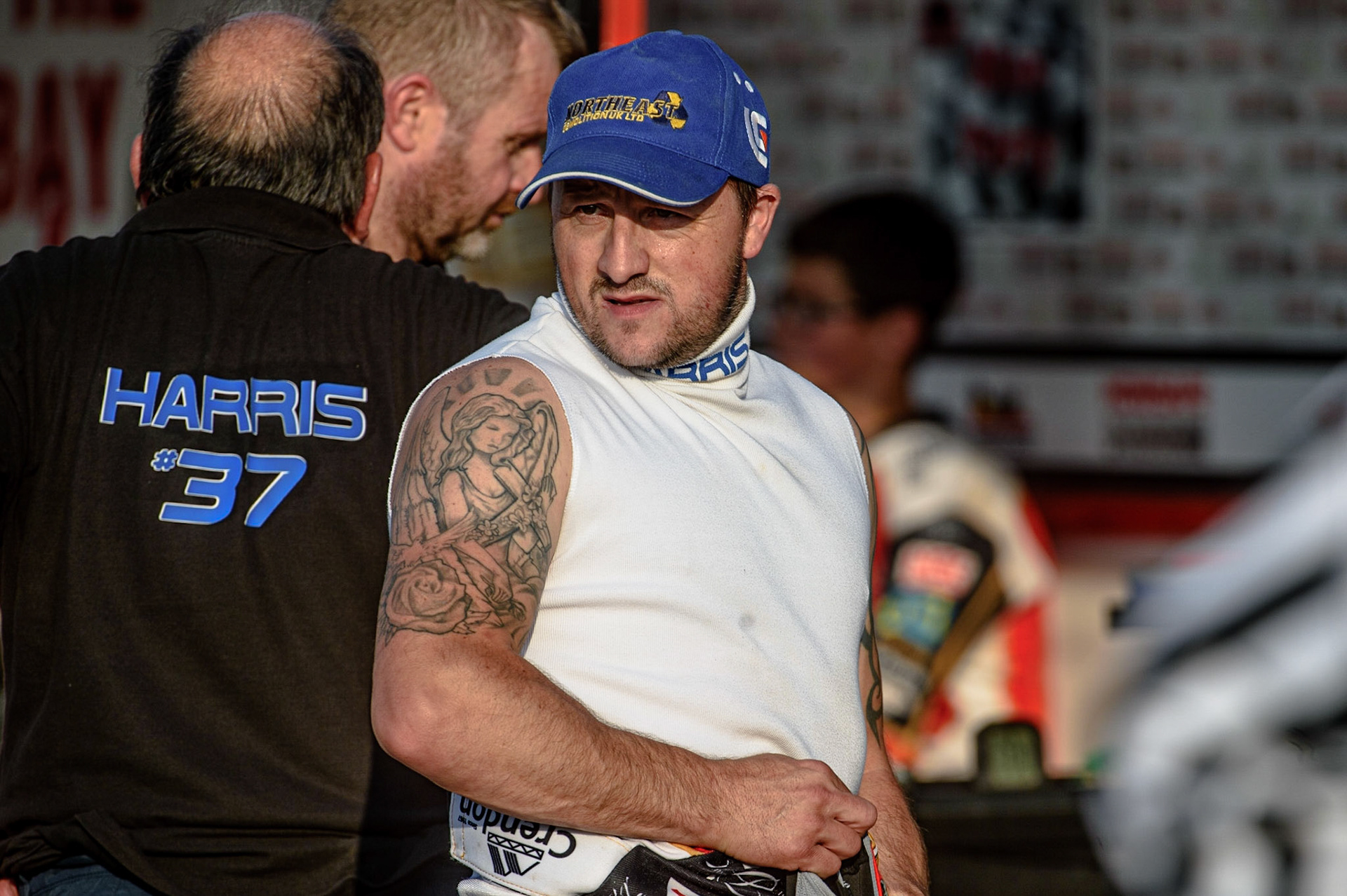PETERBOROUGH, UK. JULY 19TH Peterborough Crendon Panthers  rider Chris Harris  during the SGB Premiership match between Peterborough and Belle Vue Aces at East of England Showground, Peterborough on Monday 19th July 2021. (Credit: Ian Charles | MI News)