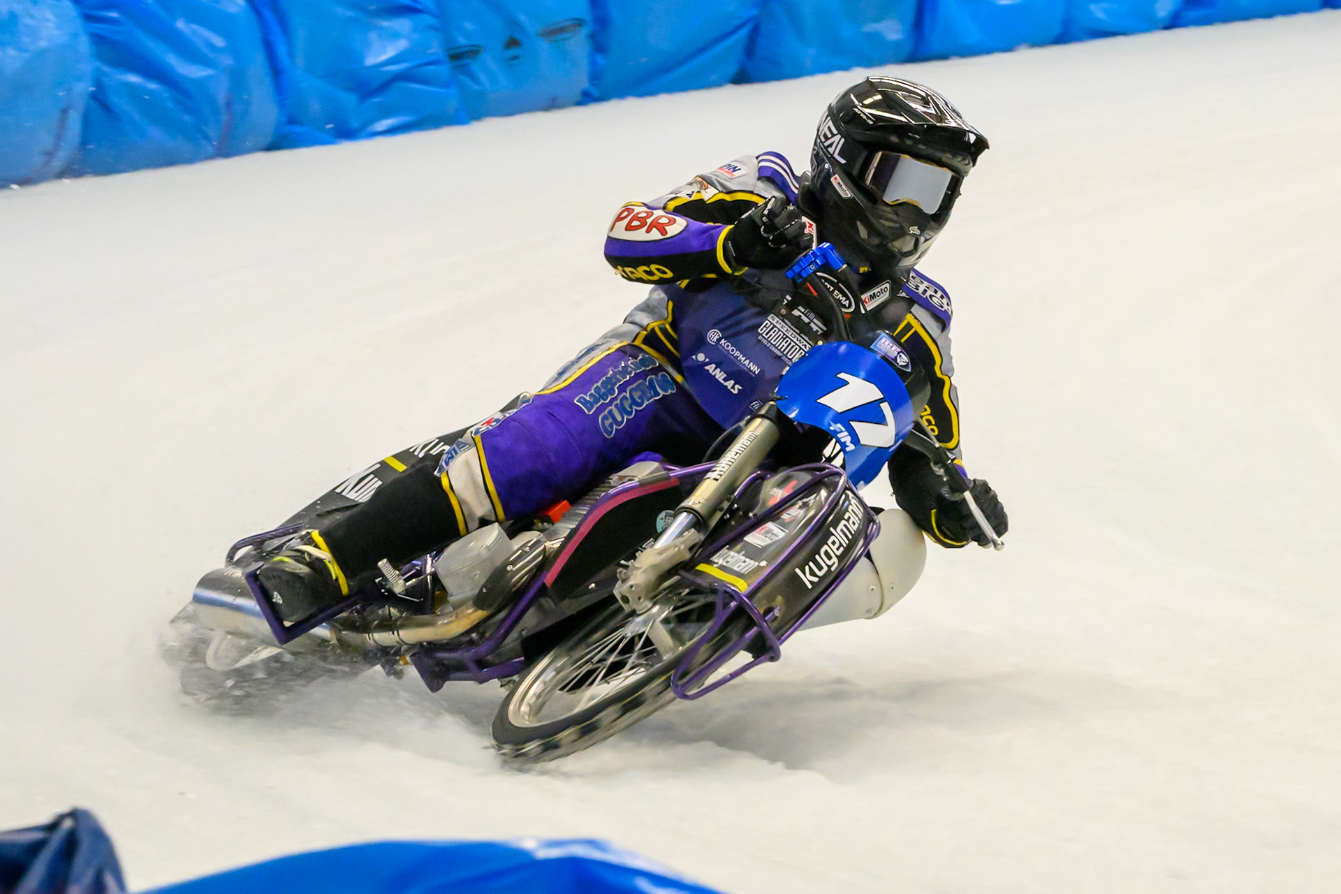 Reserve Christoph Kirchner of Germany during Practice for the Ice Speedway Gladiators World Championship Finals at Max-Aicher-Arena, Inzell on Friday 13th March 2026. (Photo: Ian Charles | MI News)