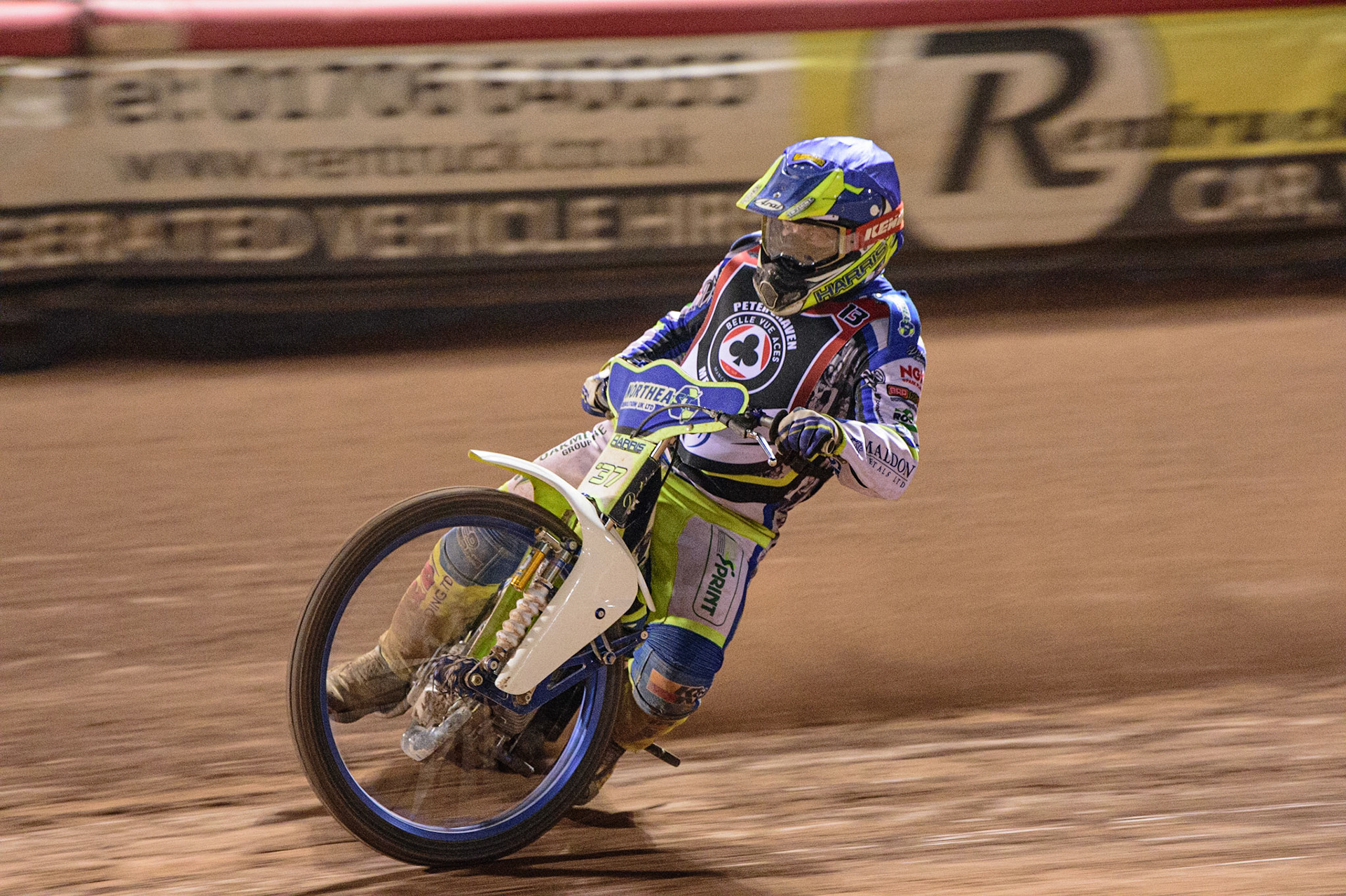 MANCHESTER, UK. MAR 21ST. Chris Harris in action  during the ATPI Peter Craven Memorial Trophy at the National Speedway Stadium, Manchester on Monday 21st March 2022. (Credit: Ian Charles | MI News)