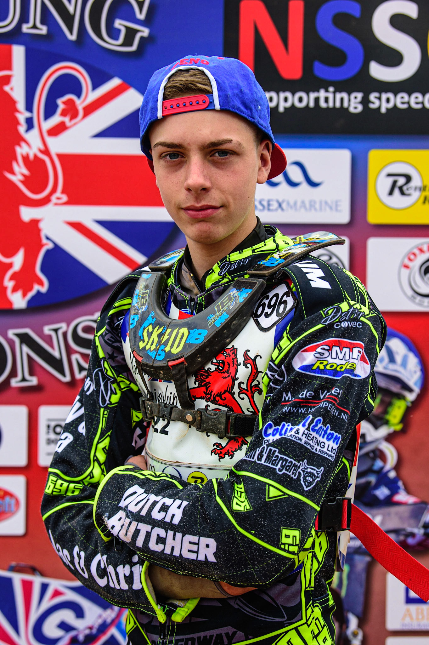 MANCHESTER, UK. JUN 3RD Ace Pijper (696) during the British Youth Speedway Championship (Round 4)  at the National Speedway Stadium, Manchester on Friday 3rd June 2022. (Credit: Ian Charles | MI News)