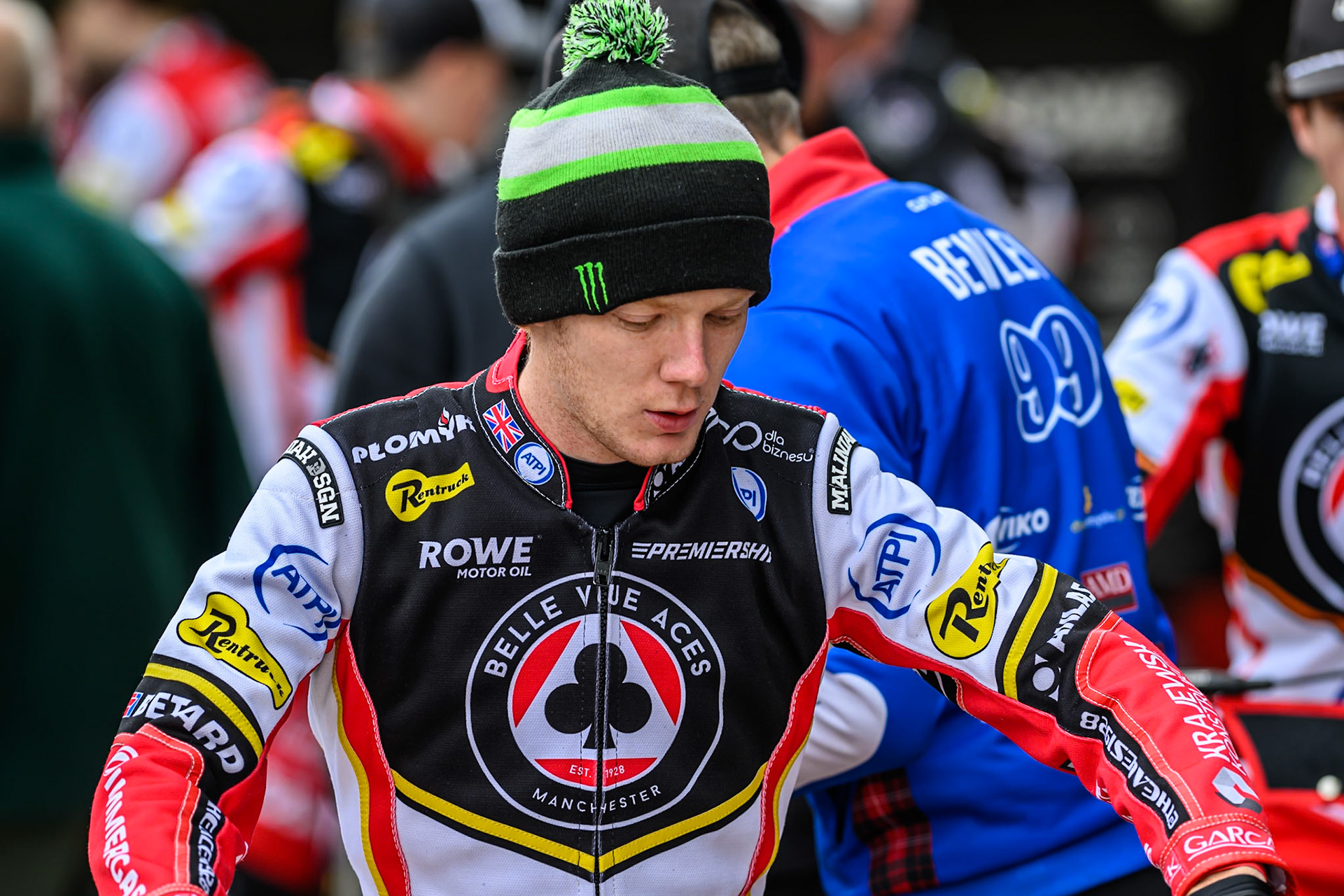 Belle Vue Aces' Dan Bewley during the Rowe Motor Oil Premiership match between Belle Vue Aces and Oxford Spires at the National Speedway Stadium, Manchester on Monday 26th May 2025. (Photo: Ian Charles | MI News)
