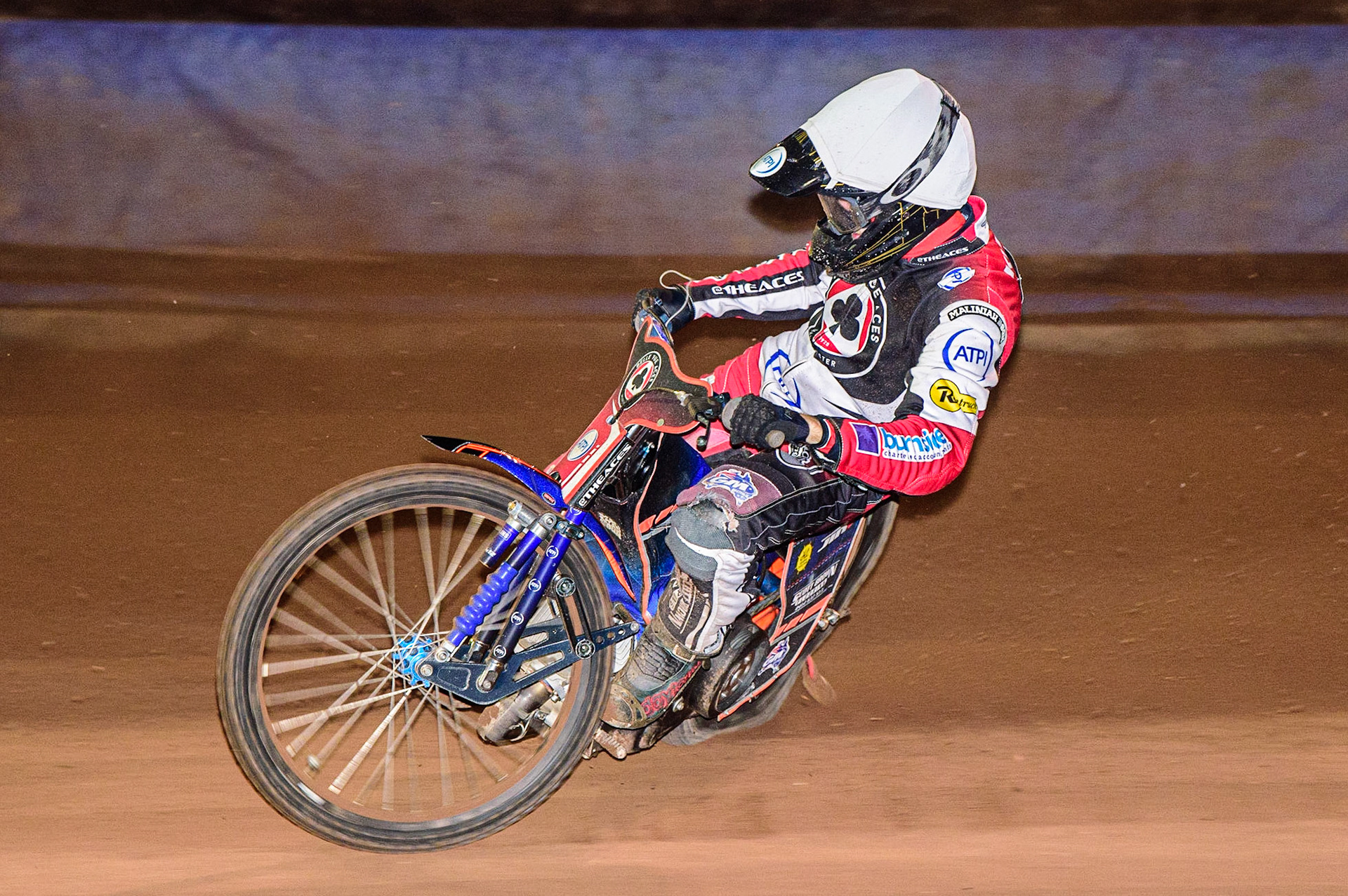 Brady Kurtz  in action  for Belle Vue ATPI Aces  during the SGB Premiership match between Sheffield Tigers and Belle Vue Aces at Owlerton Stadium, Sheffield on Thursday 22nd September 2022. (Credit: Ian Charles | MI News)