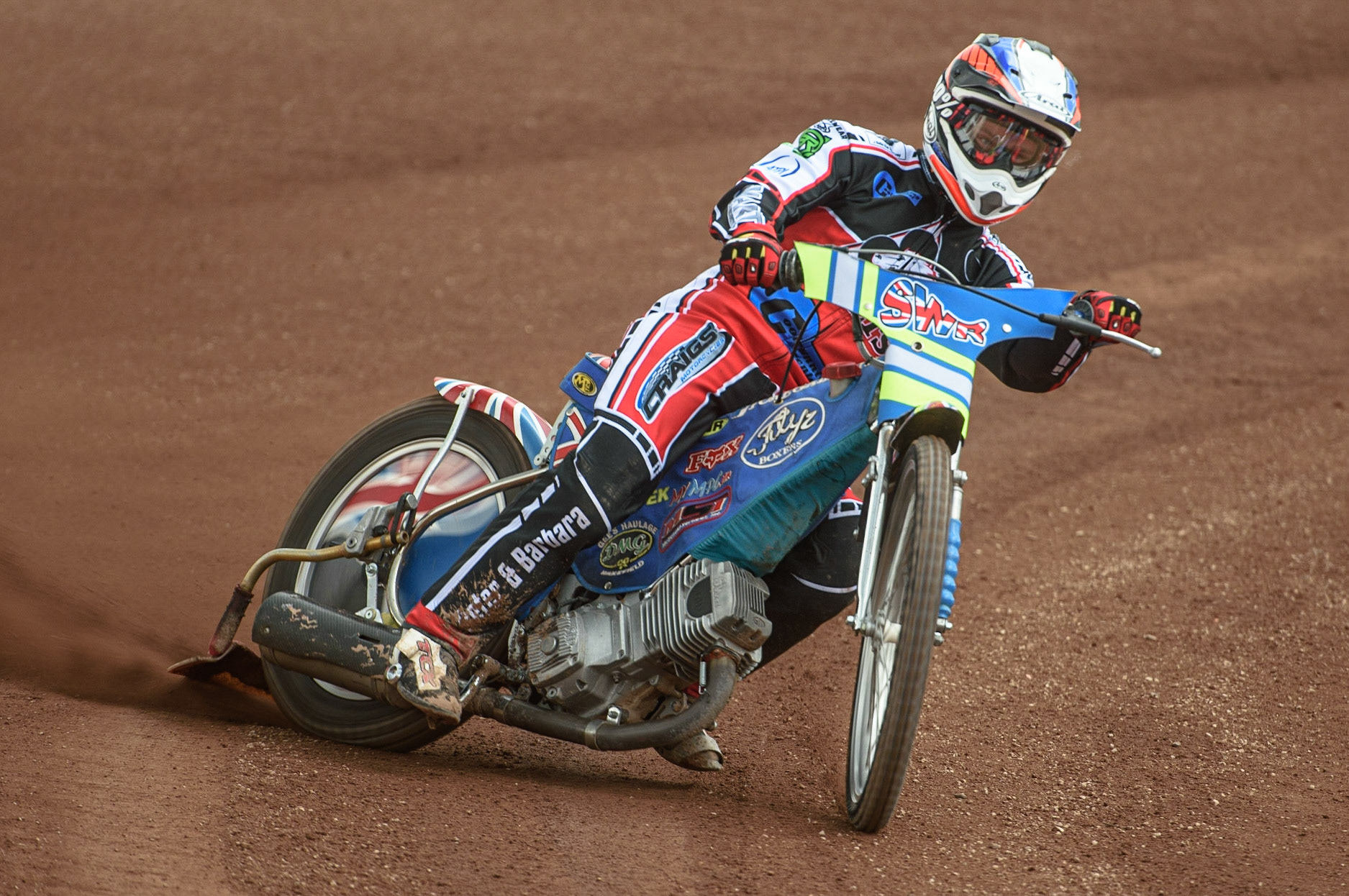 Photo: Ian CharlesBenji Compton in actionBelle Vue Press &amp; Practice Day, National Speedway Stadium, Manchester Thursday  13  May  2021