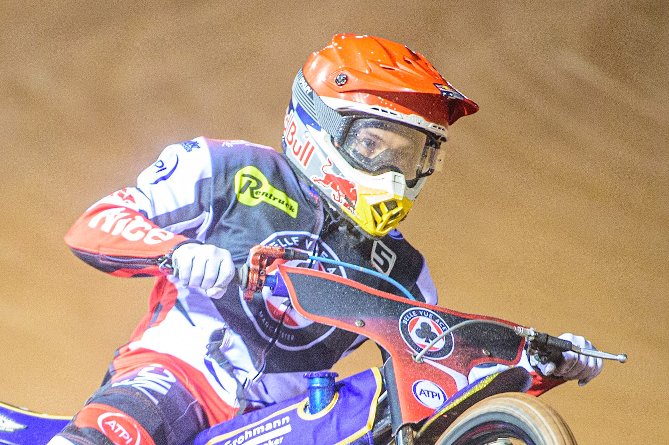 Robert Lambert - Belle Vue ATPI Aces  during the SGB Premiership Semi Final 2nd Leg between Belle Vue Aces and Ipswich Witches at the National Speedway Stadium, Manchester on Monday 3rd October 2022. (Credit: Ian Charles | MI News)