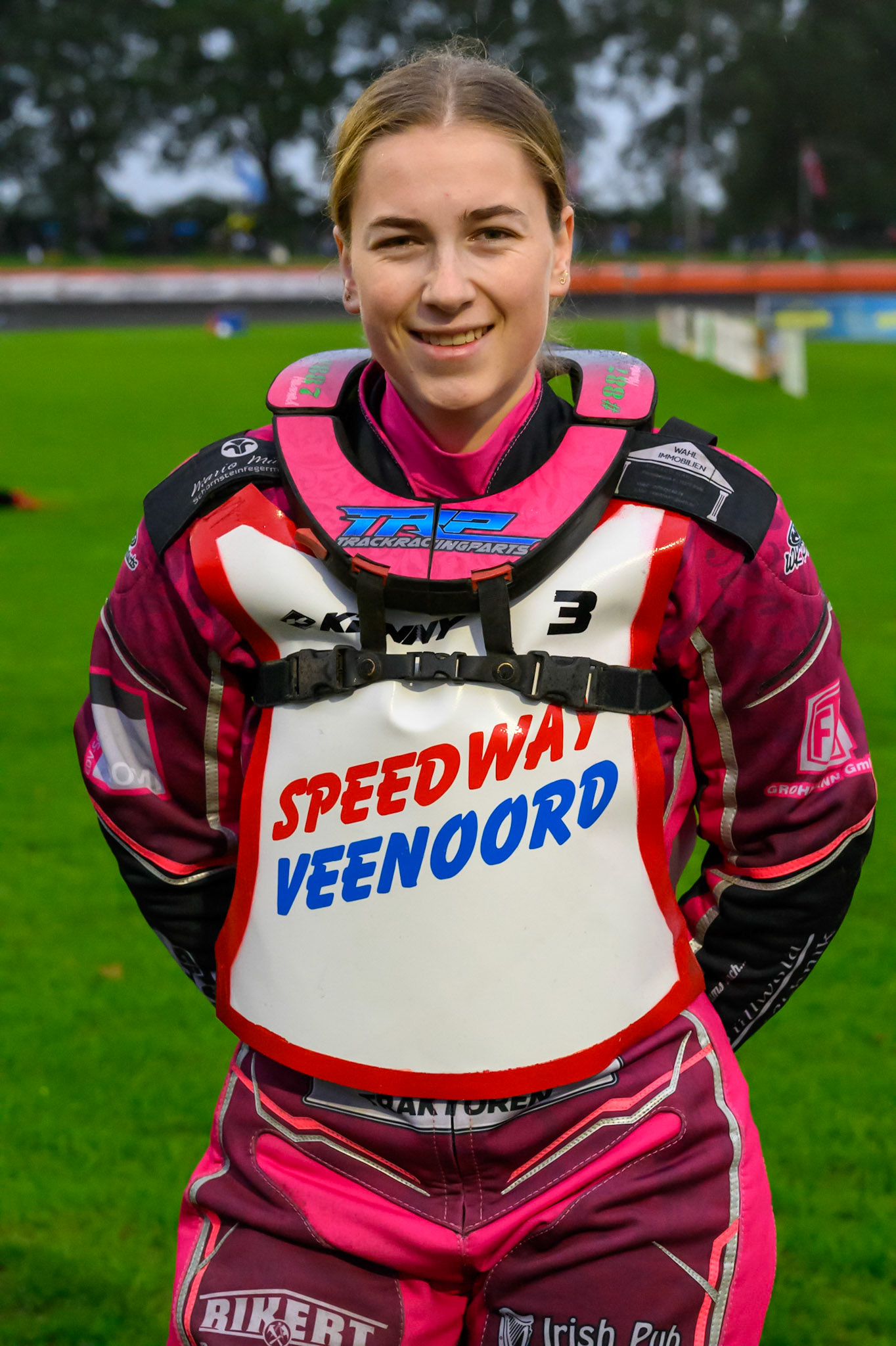 Hannah Grunwald of Germany during the Gouden KENNY Helm at Speedway Veenoord, Veenoord in the Netherlands on Saturday 19th September 2026. (Photo: Ian Charles | MI News)