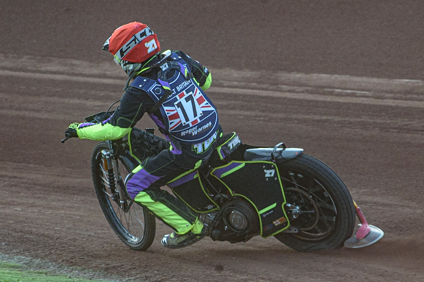 GLASGOW, UK. JUNE 19TH.  Tom Brennan (Reserve) (Great Britain) in action  during the FIM Speedway Grand Prix Qualifying Round at the Peugeot Ashfield Stadium, Glasgow on Saturday 19th June 2021. (Credit: Ian Charles | MI News)