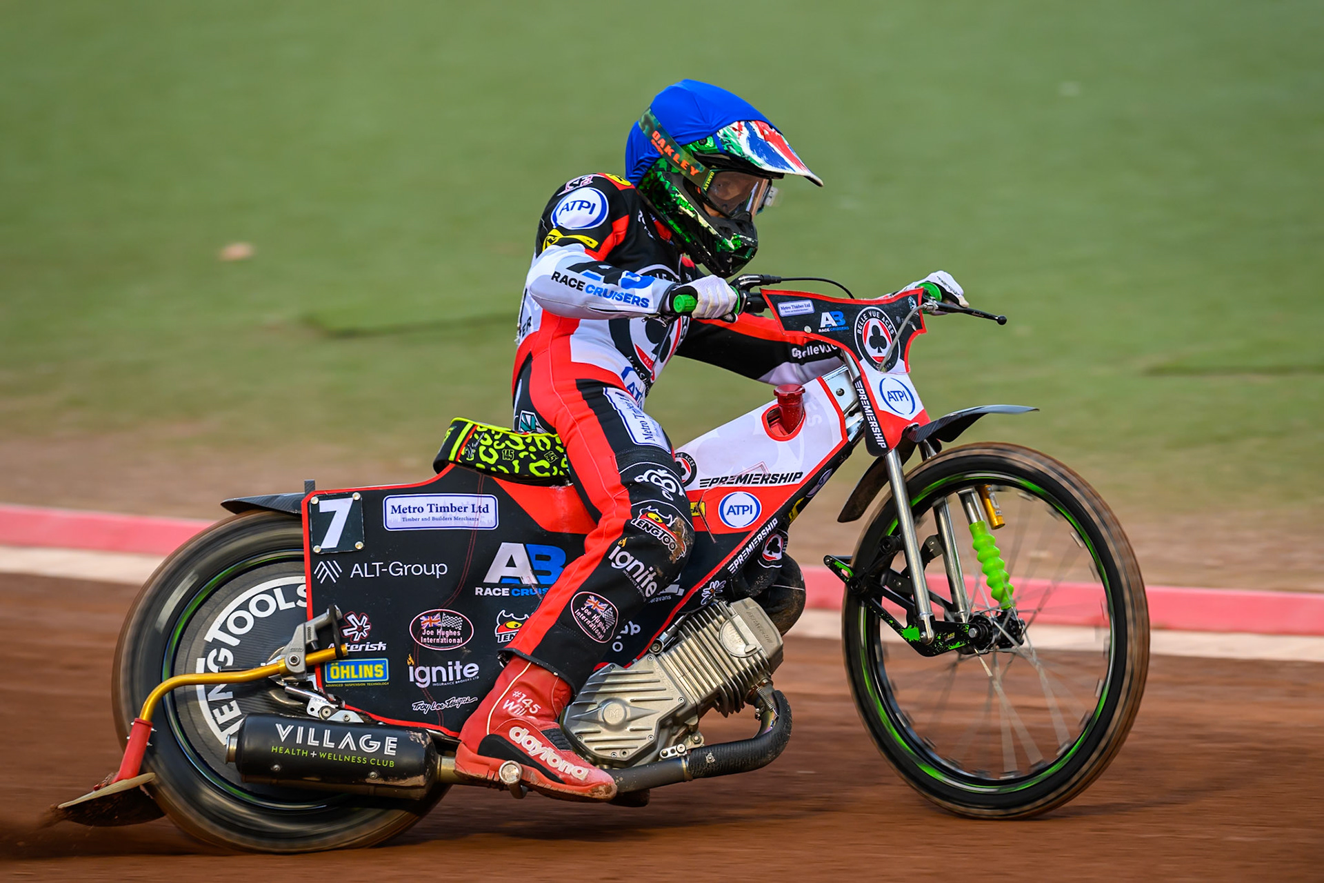 William Cairns of Belle Vue Aces in action during the Rowe Motor Oil Premiership match between Belle Vue Aces and King's Lynn Stars at the National Speedway Stadium, Manchester on Monday 29th June 2026. (Photo: Ian Charles | MI News)