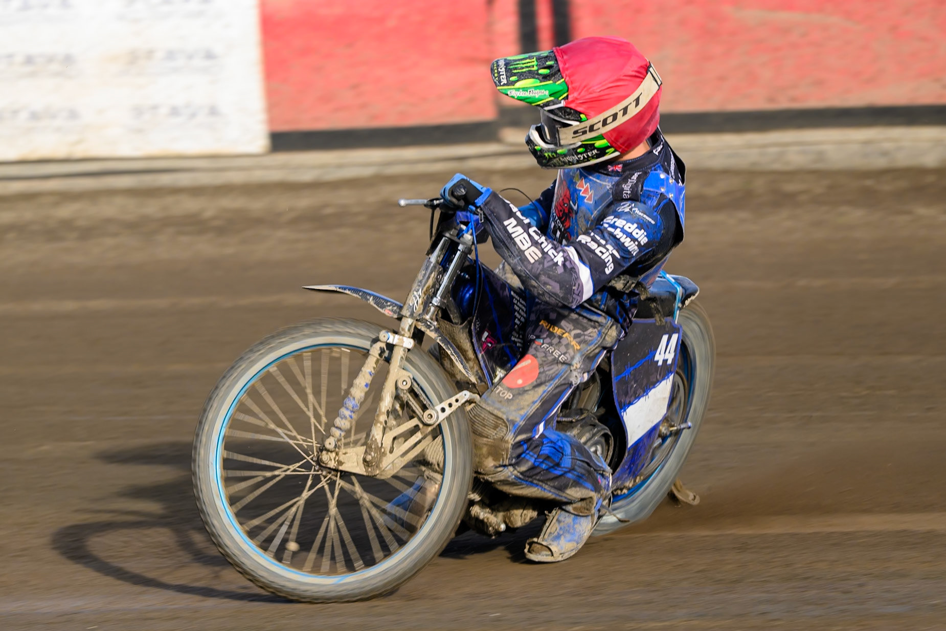 Charlie Southwick, Guest Rider for Buxton Bulls   in action during the WSRA National Development League match between Buxton Bulls and Leicester Lion Cubs at Hi-Edge Speedway, Buxton on Sunday 4th October 2026. (Photo: Ian Charles | MI News)
